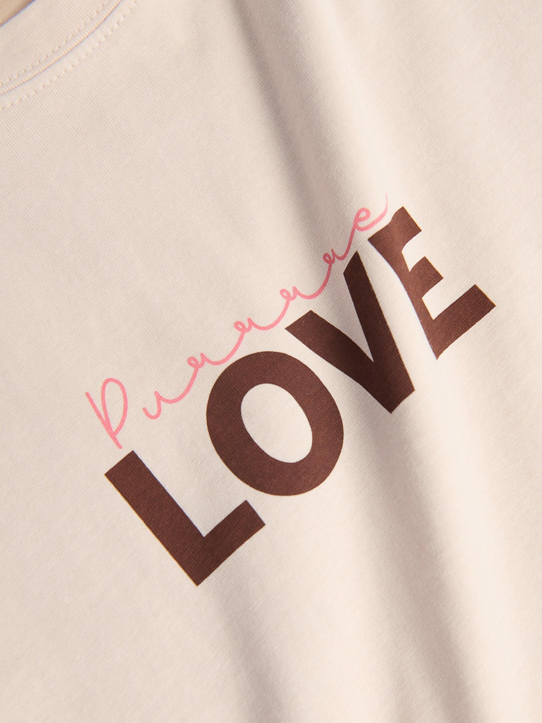 Beige T-Shirt With Print, Beige, large image number 5