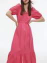 Reserved - Hot Pink Frilled Dress