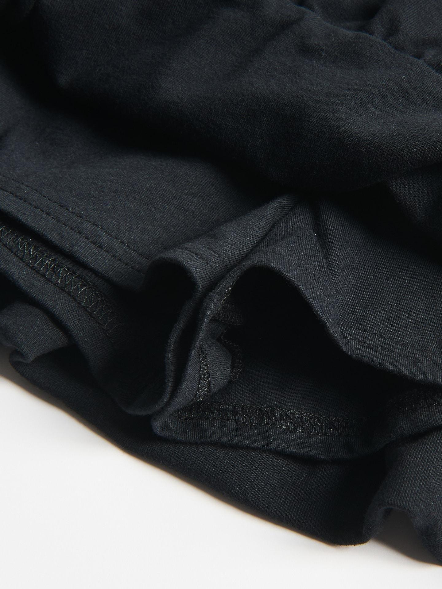 Black Skort With Cotton, Black, medium