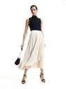 Reserved - Beige Pleated Skirt