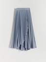 Reserved - Steel Blue Pleated Skirt