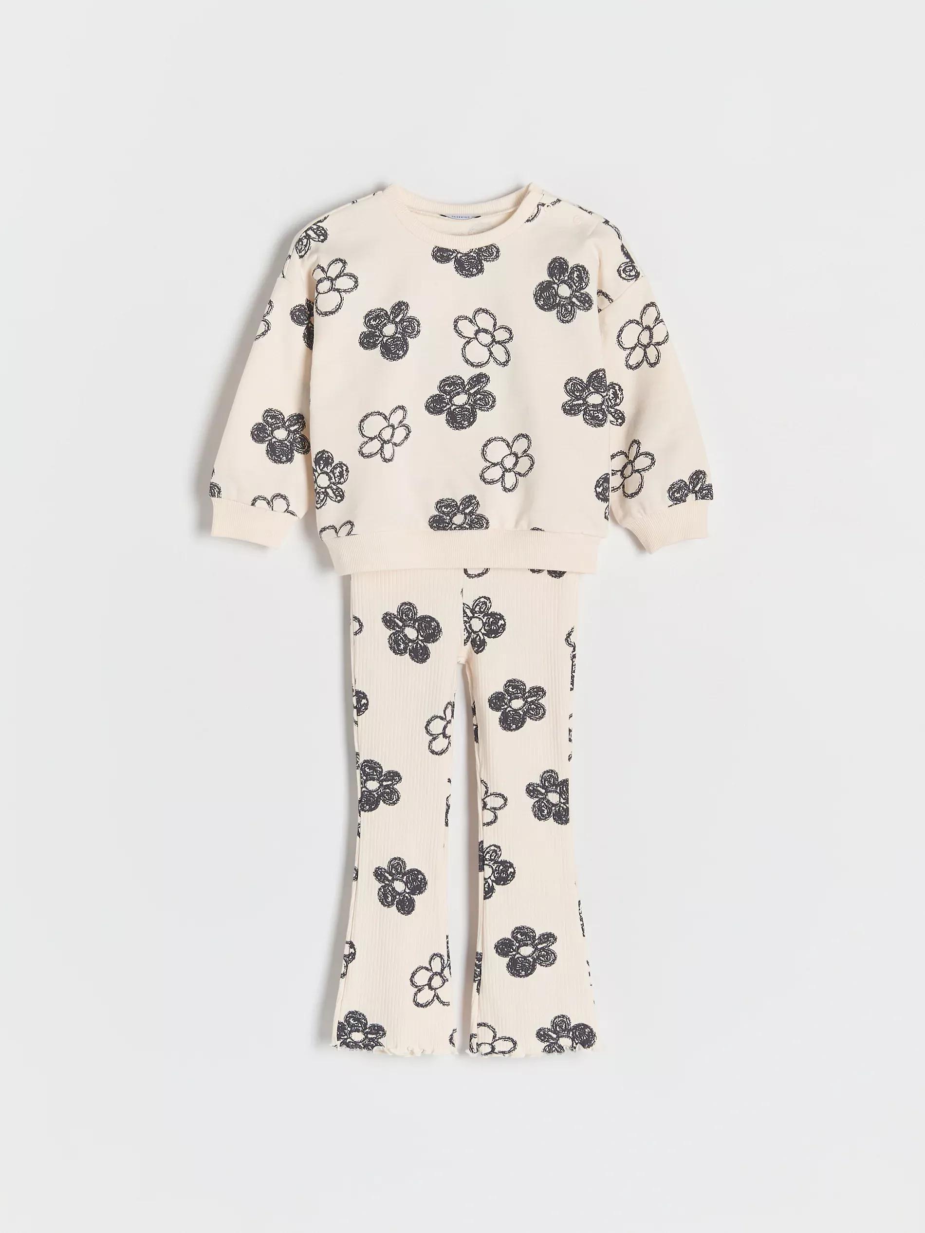 Cream Blouse & Trousers, Kids Unisex, , large image number 2