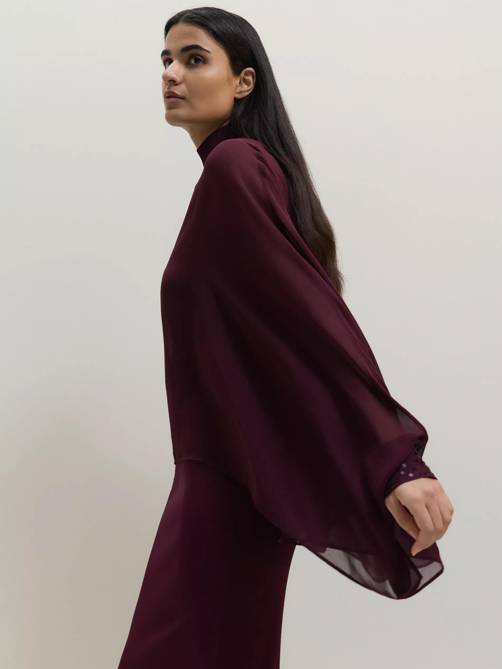 Maroon Poncho, , large image number 1