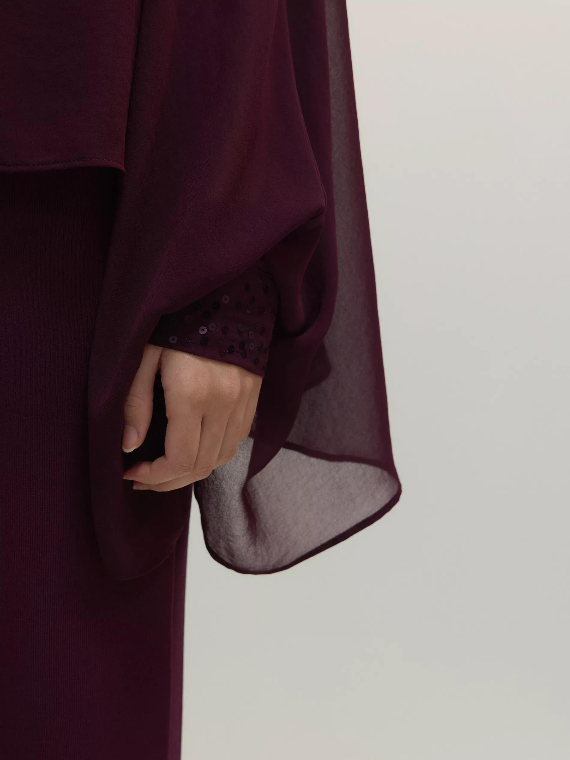 Maroon Poncho, , large image number 2