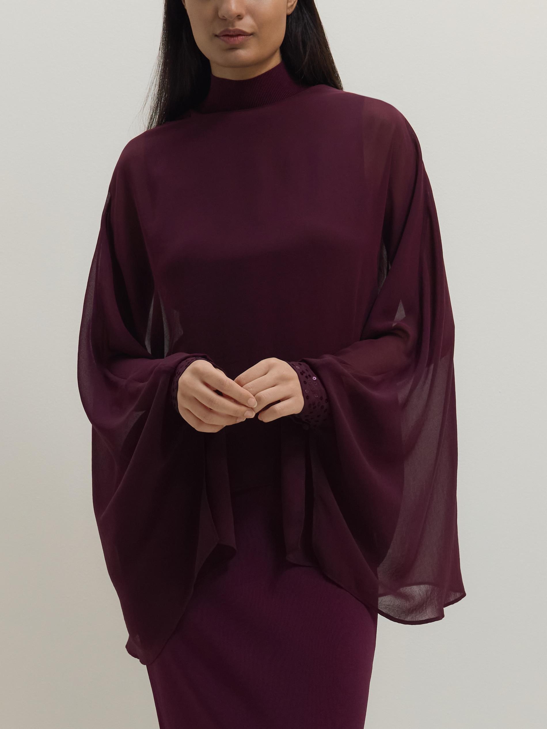 Maroon Poncho, , large image number 5