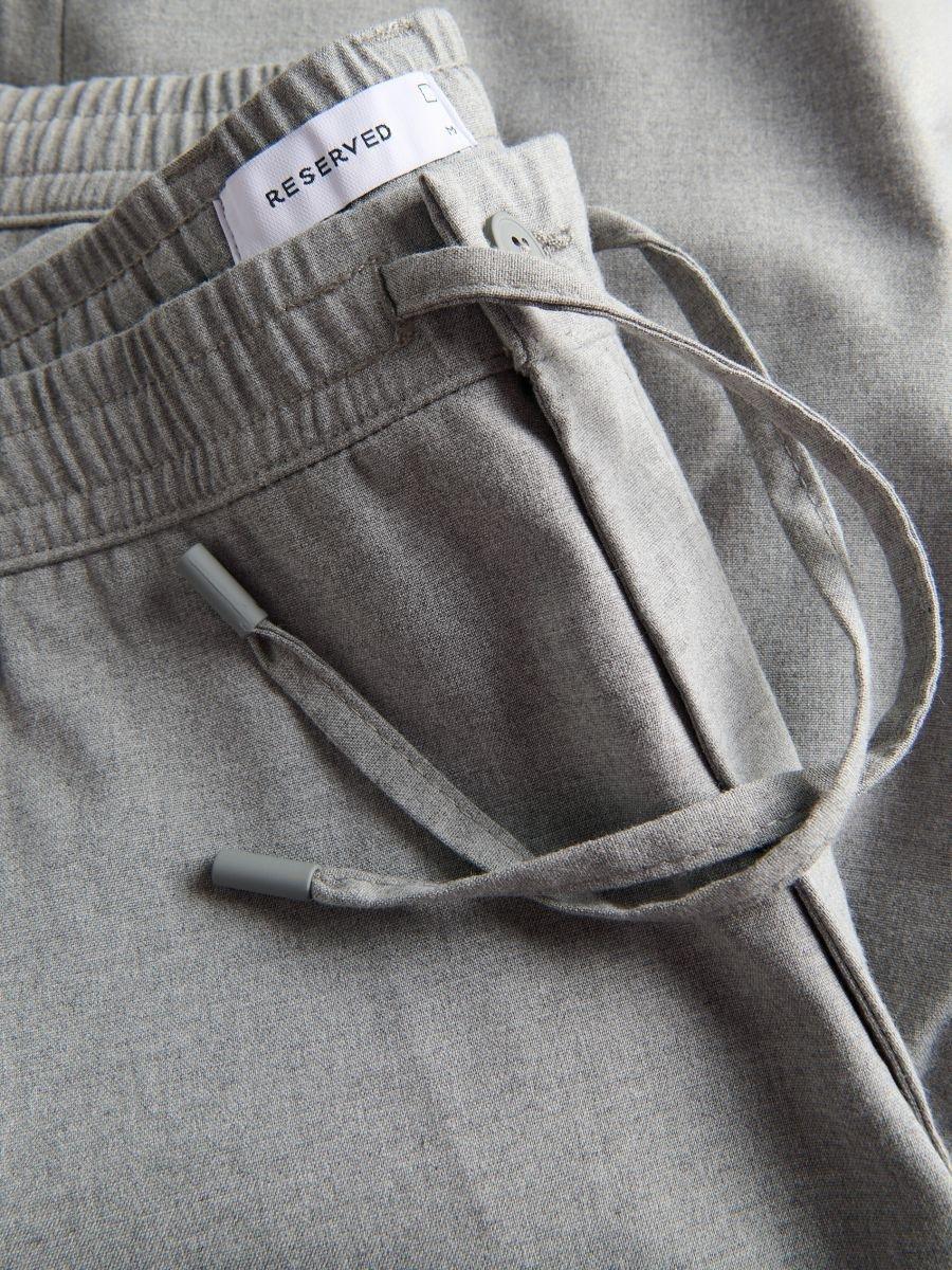 Grey Carrot Fit Trousers, , large image number 1