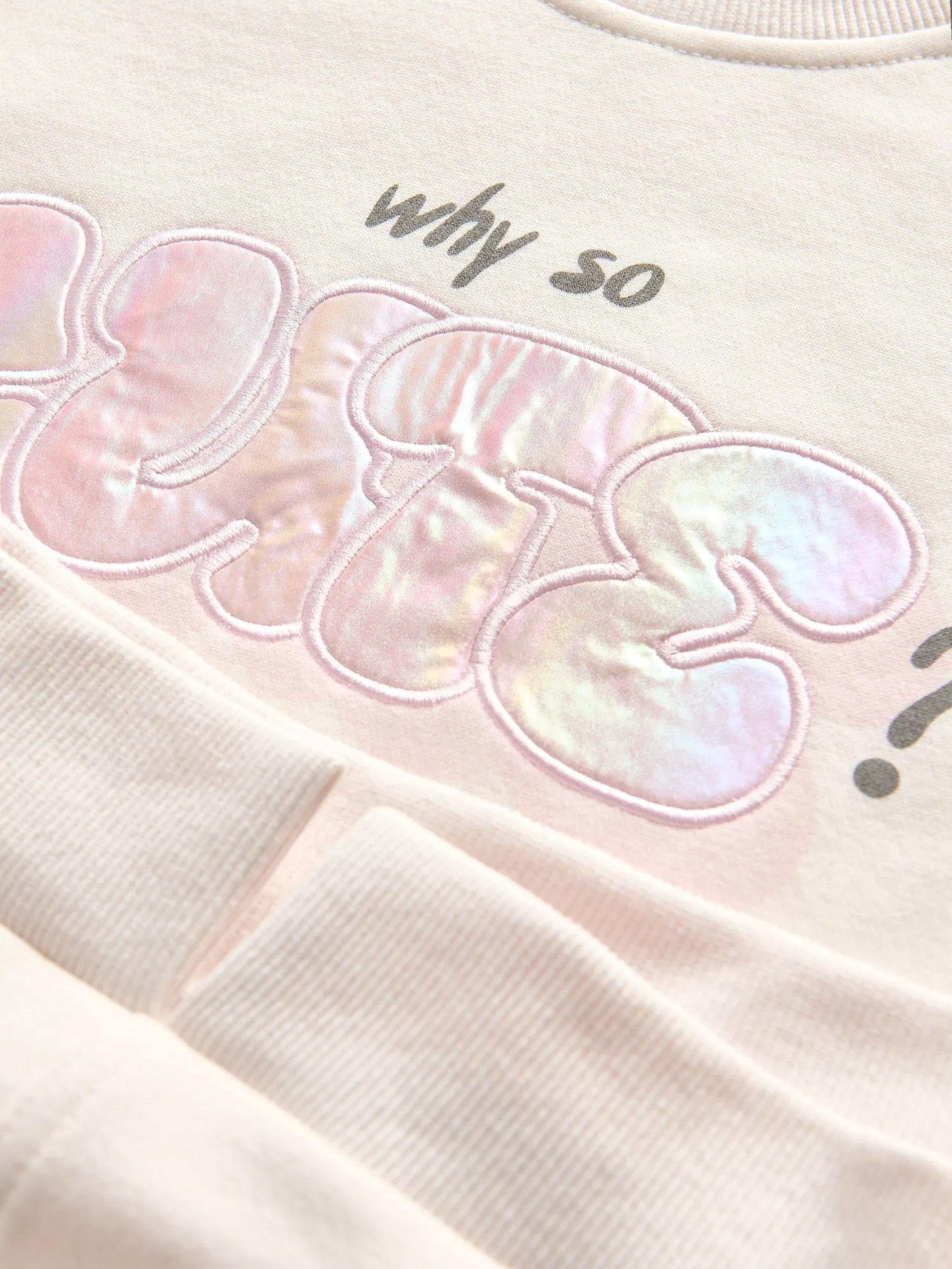 Cream Sports Blouse With Applique, , large image number 4