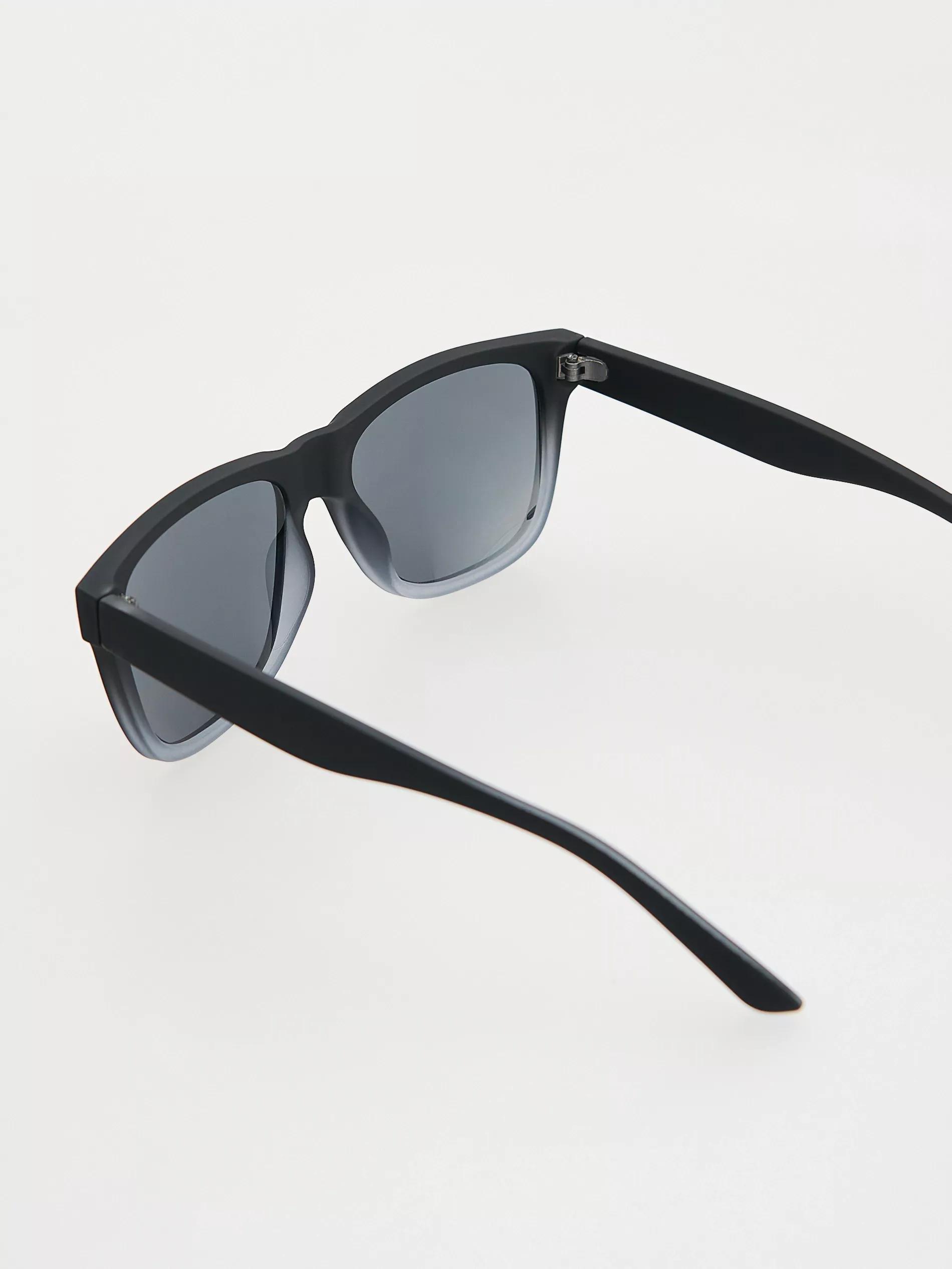 Black Wayfarer Sunglasses, Black, large image number 1