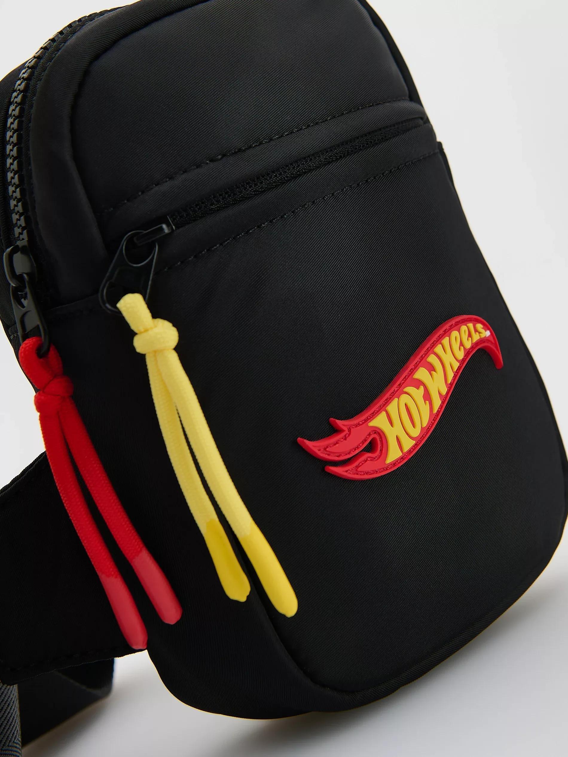 Black Hot Wheels Bum Bag, Black, medium