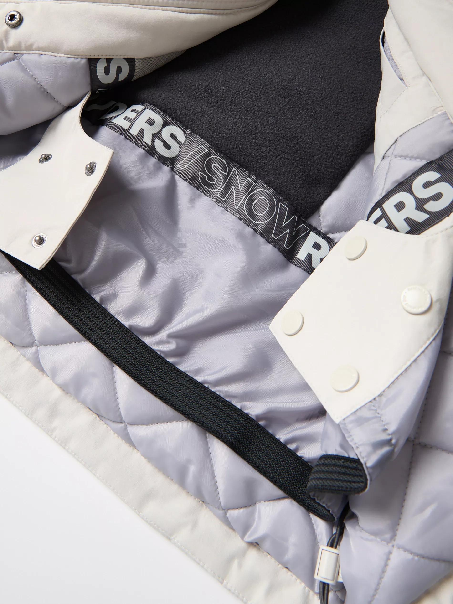 Grey Insulated Jacket With Hood, Light grey, large image number 3