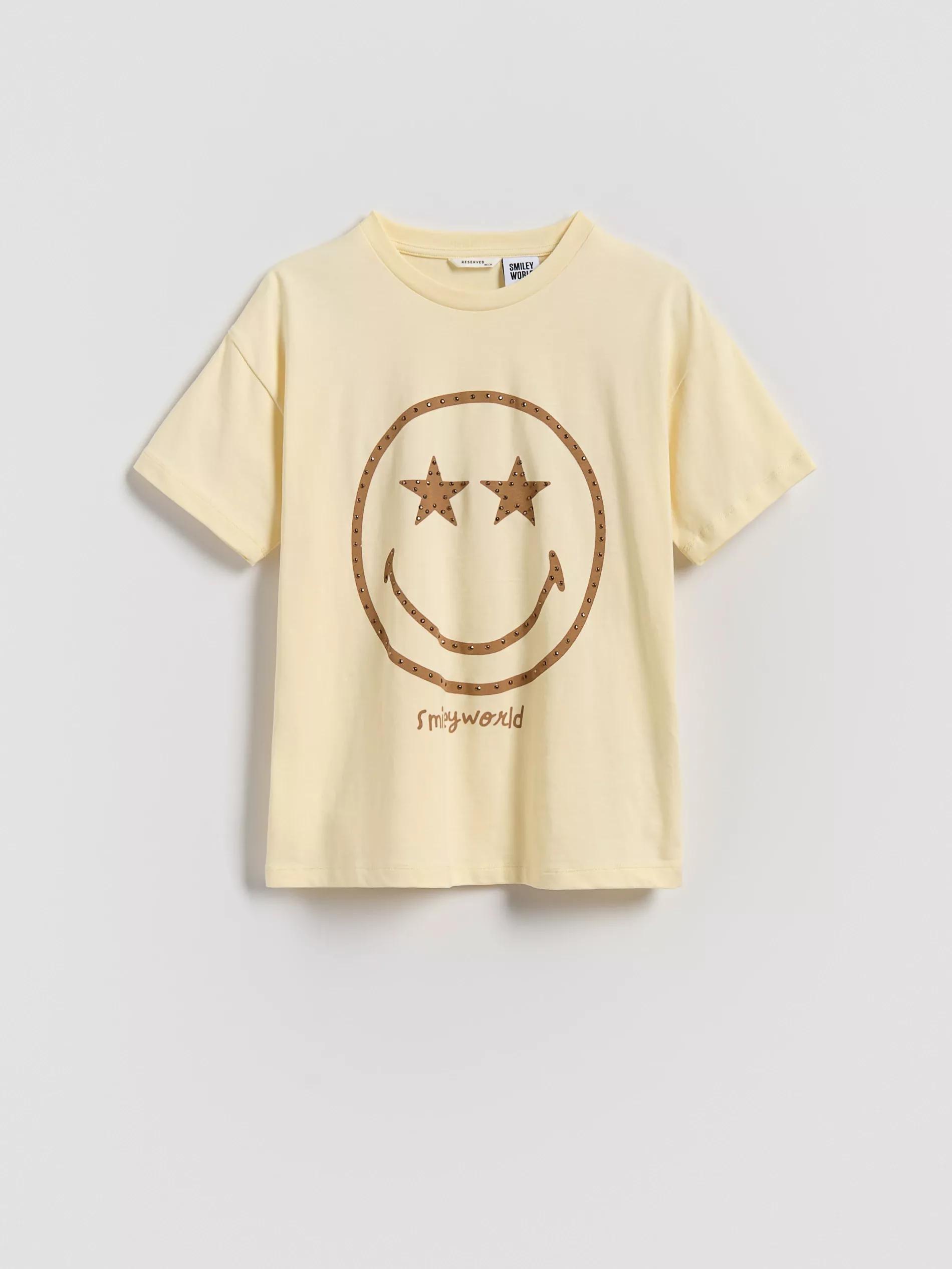 BEIGE SmileyWorldآ&reg; T-shirt, Beige, large image number 2