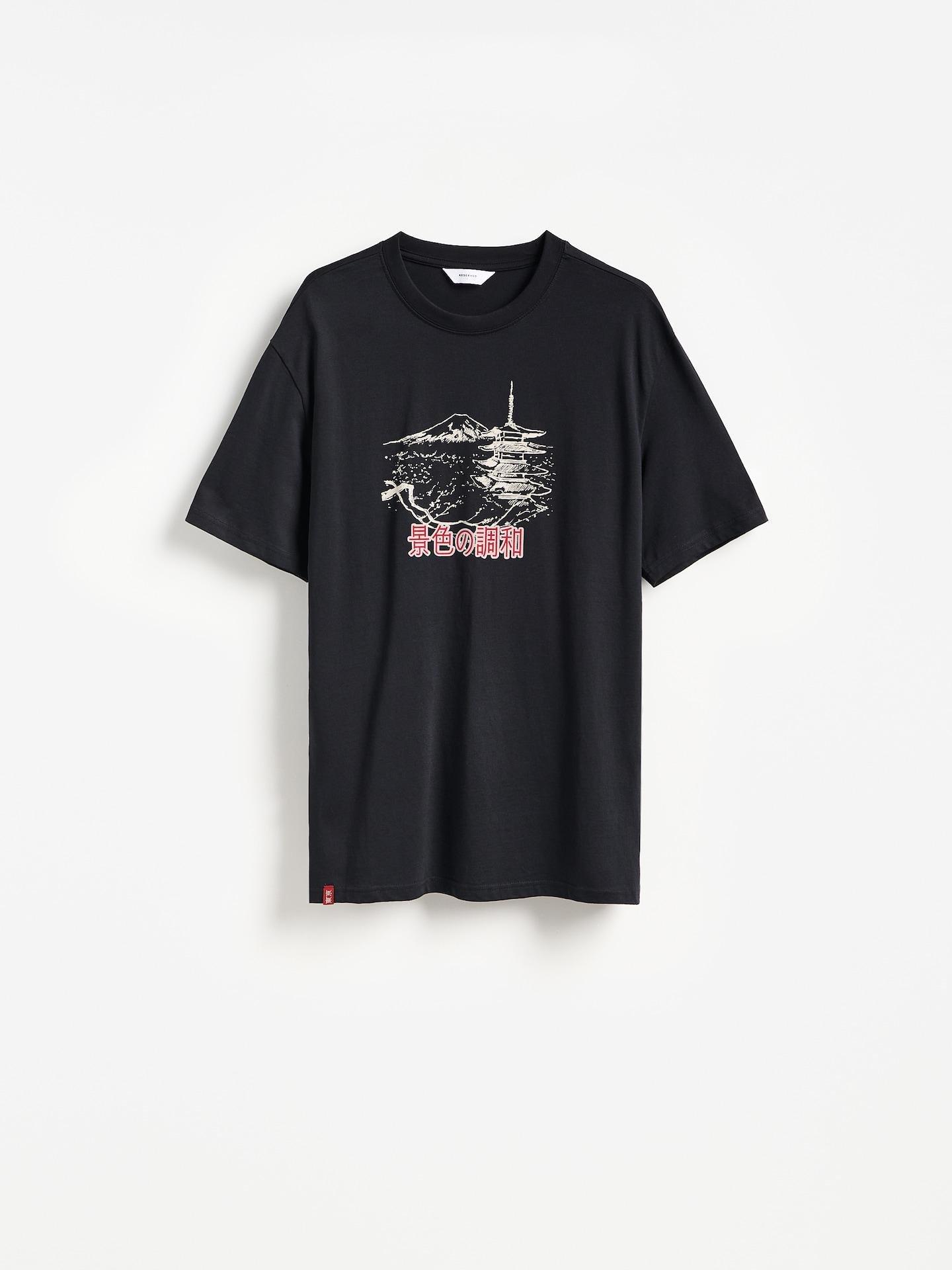 Black Cotton Comfort T-Shirt, Grey, medium