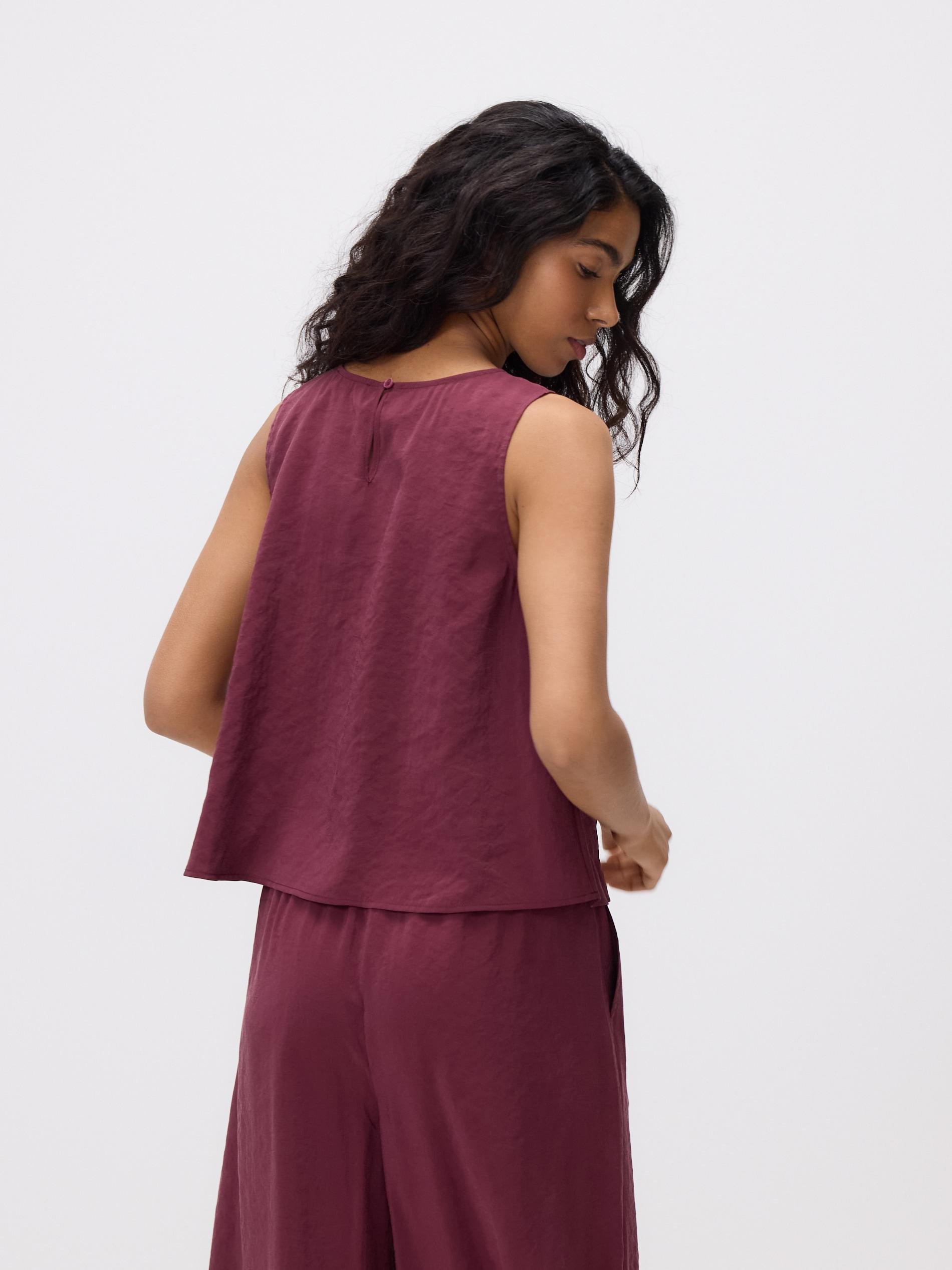 Maroon Modal Rich Top, Burgundy, medium