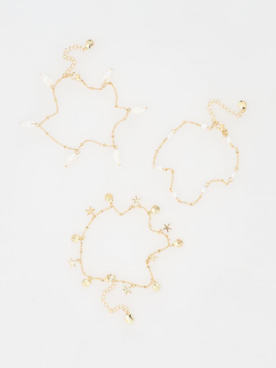 Gold Ankle Bracelet, Golden, large image number 0