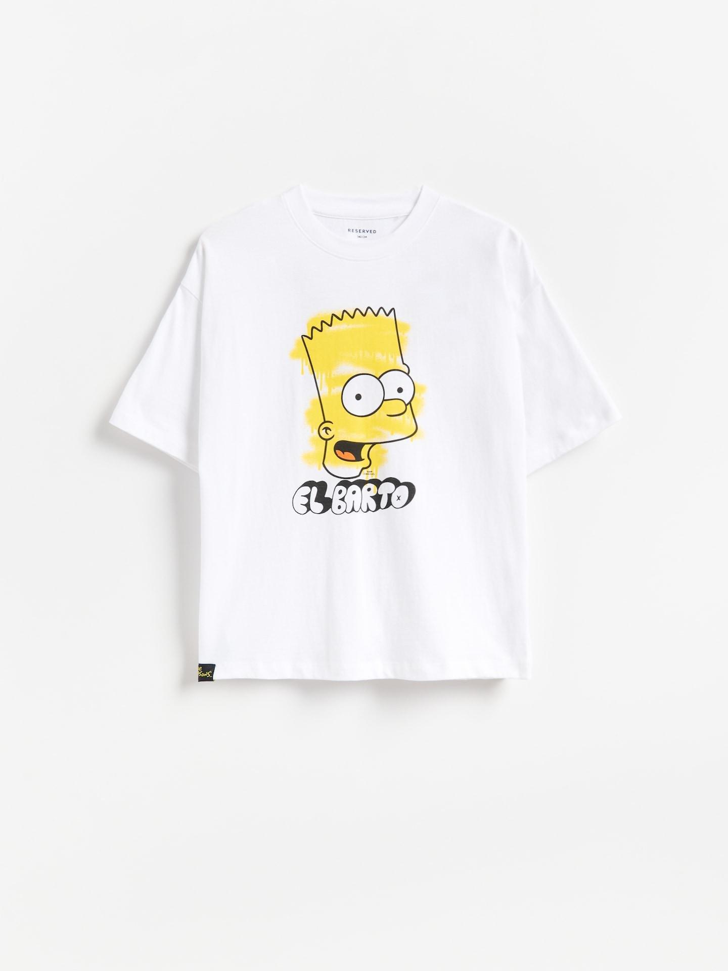 White The Simpsons T-Shirt, White, large image number 0