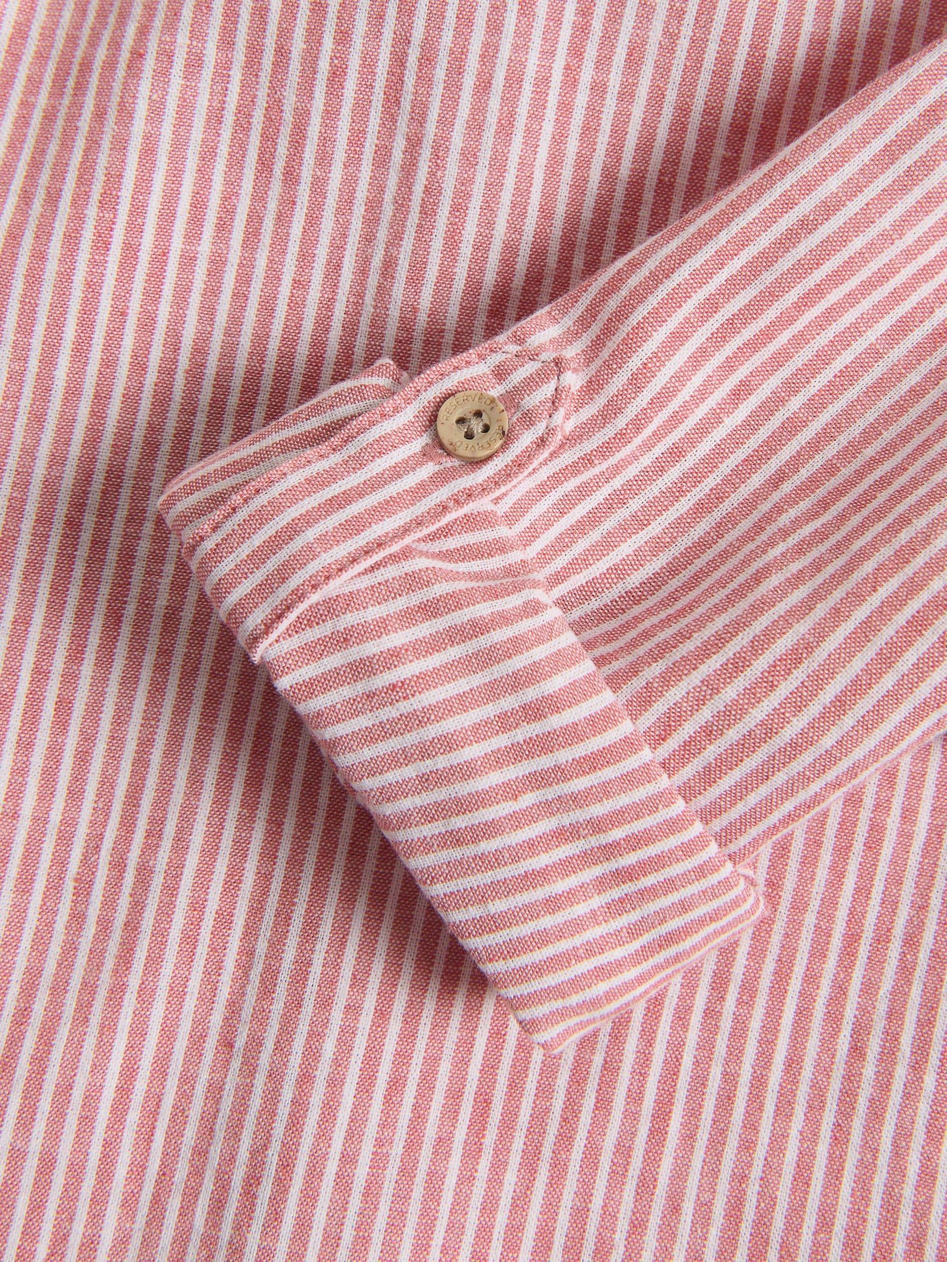 Red Linen Rich Shirt, Red, large image number 2