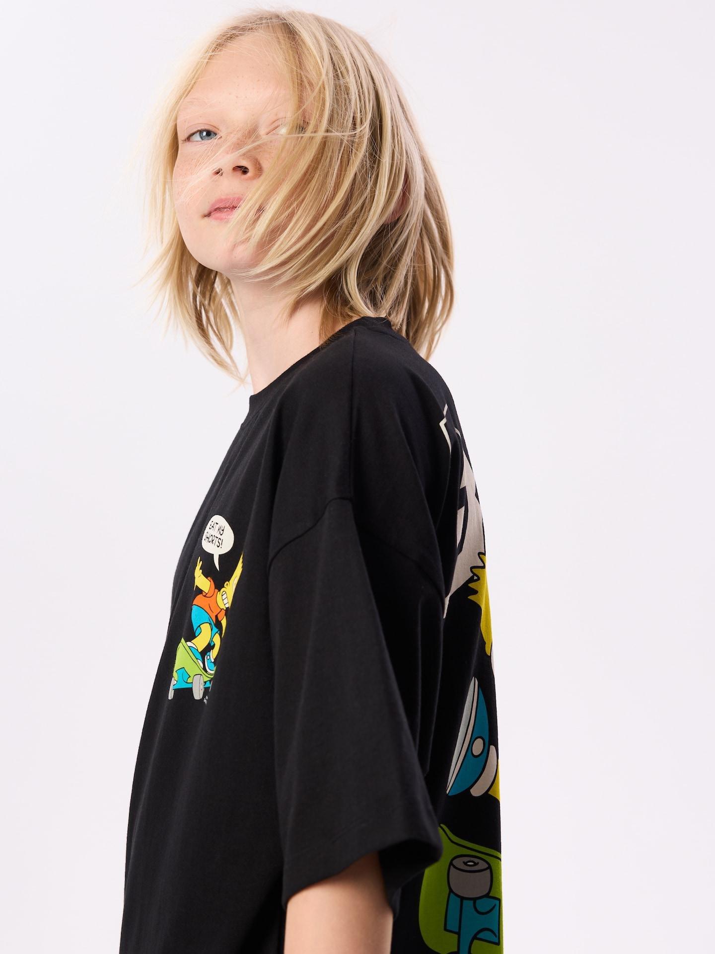 Black The Simpsons T-Shirt, Black, large image number 3