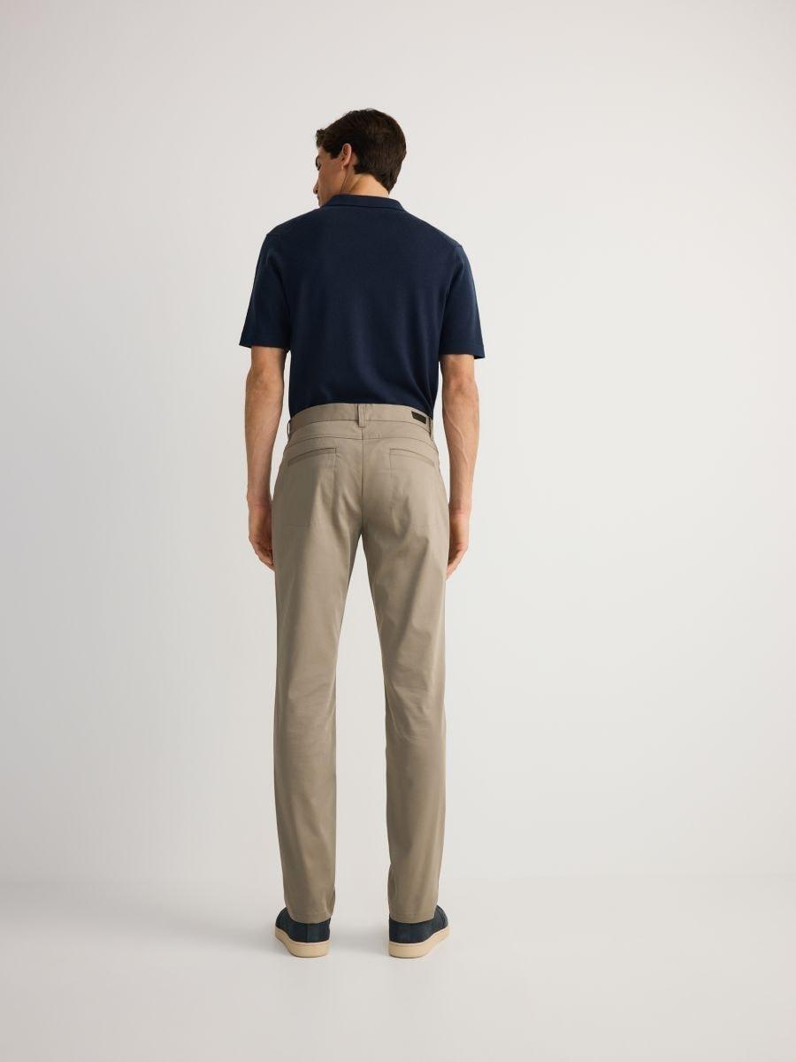 Brown Slim Trousers With Lyocell Blend, Brown, large image number 1