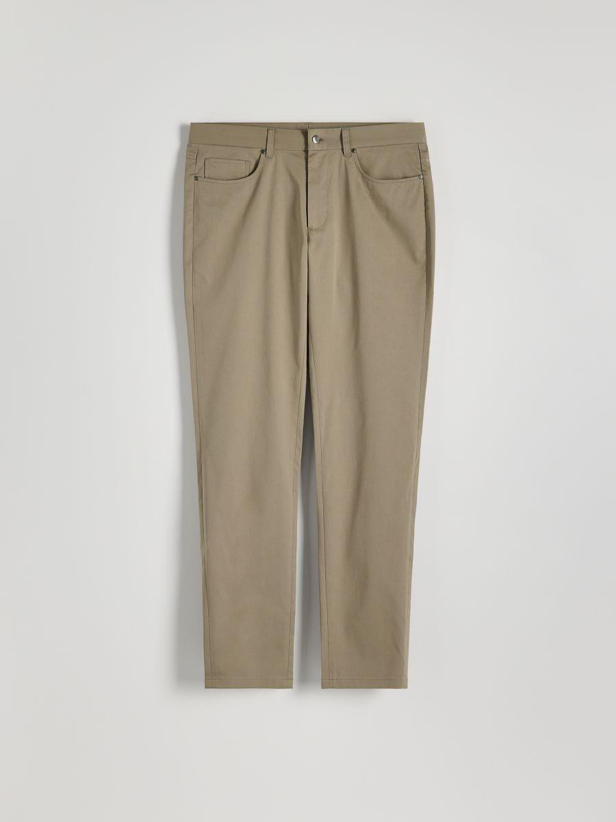 Brown Slim Trousers With Lyocell Blend, Brown, large image number 3