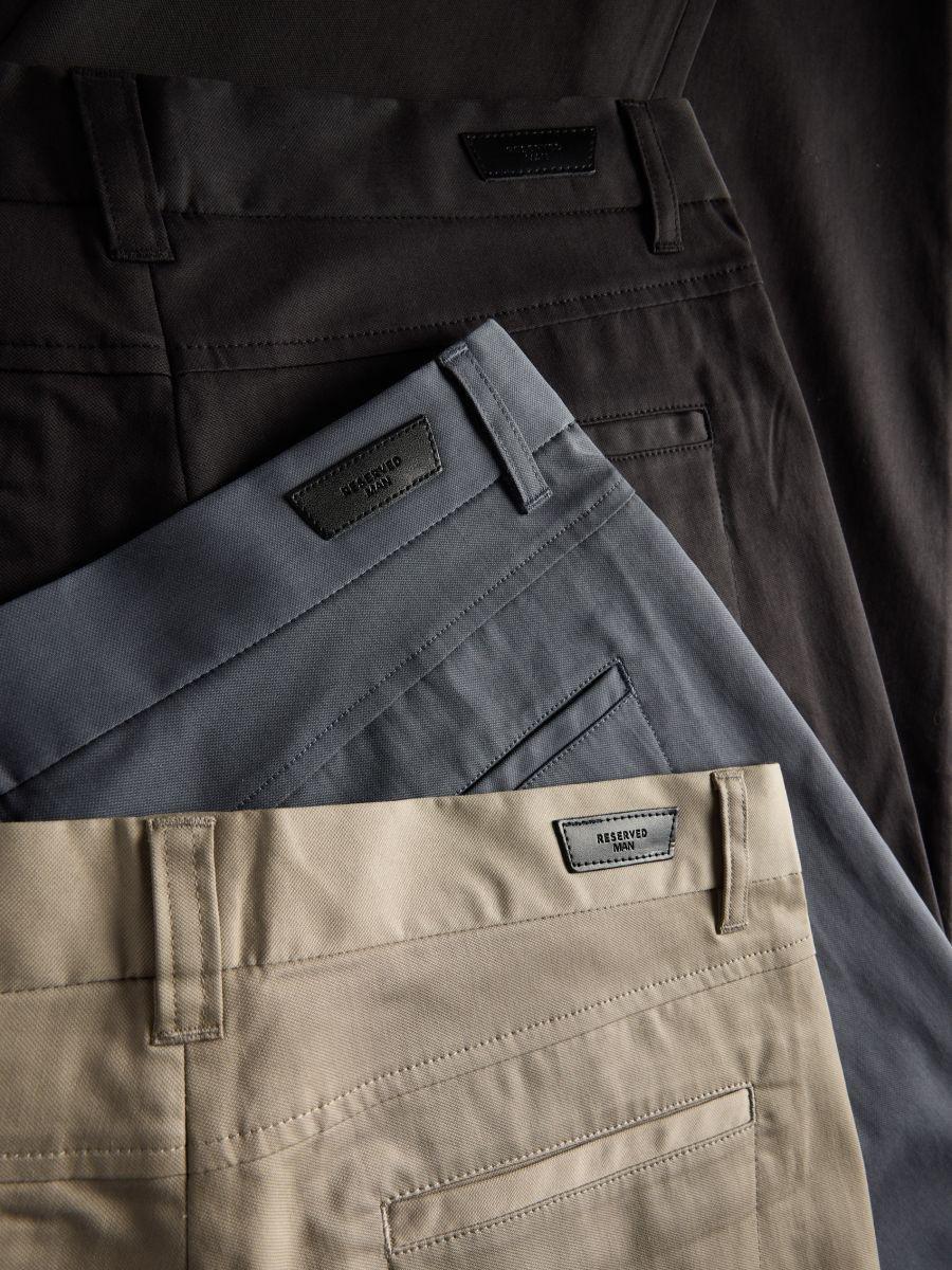 Brown Slim Trousers With Lyocell Blend, Brown, large image number 4
