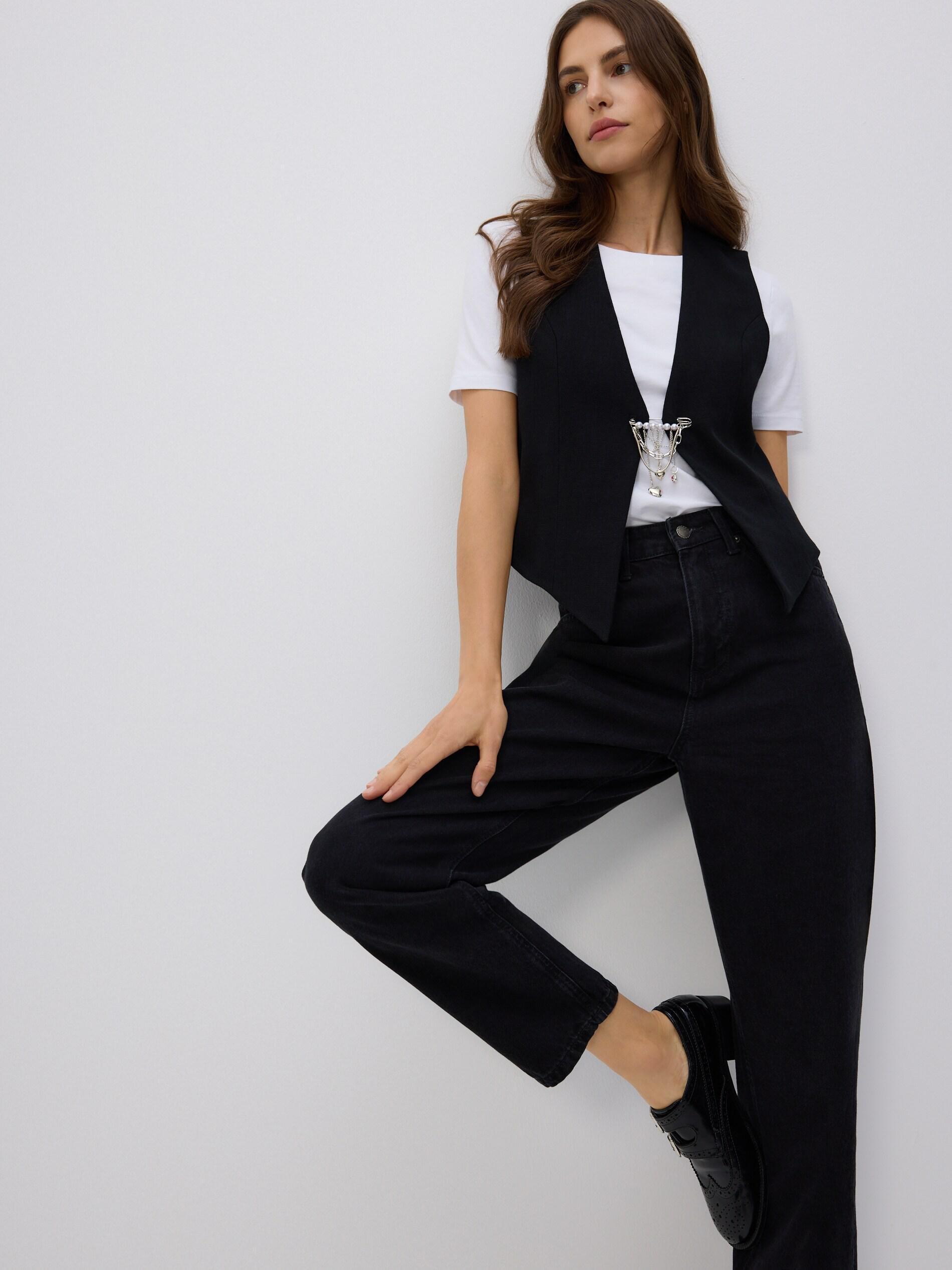 BLACK Mom fit jeans, Black, large image number 0