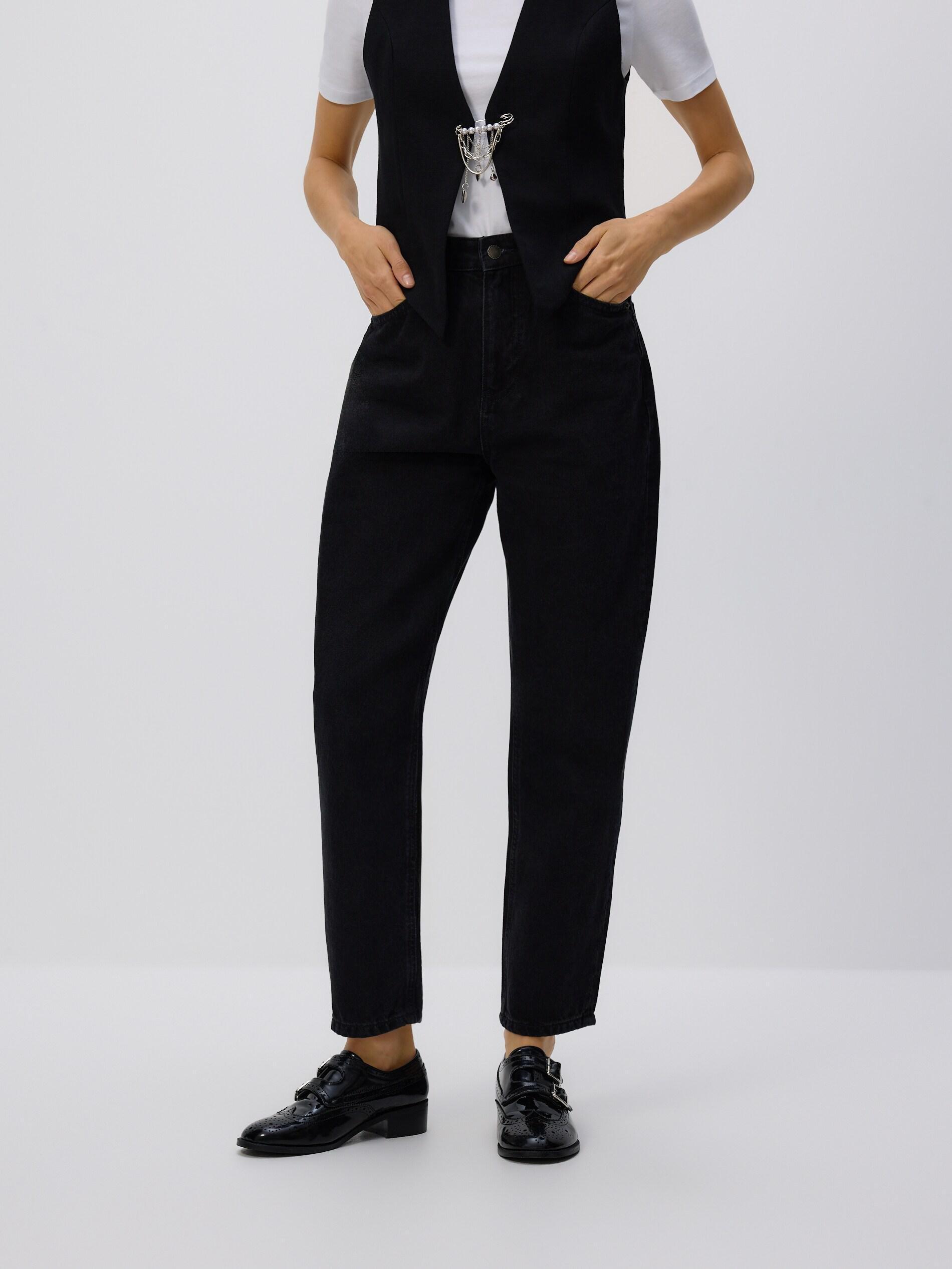 BLACK Mom fit jeans, Black, large image number 1