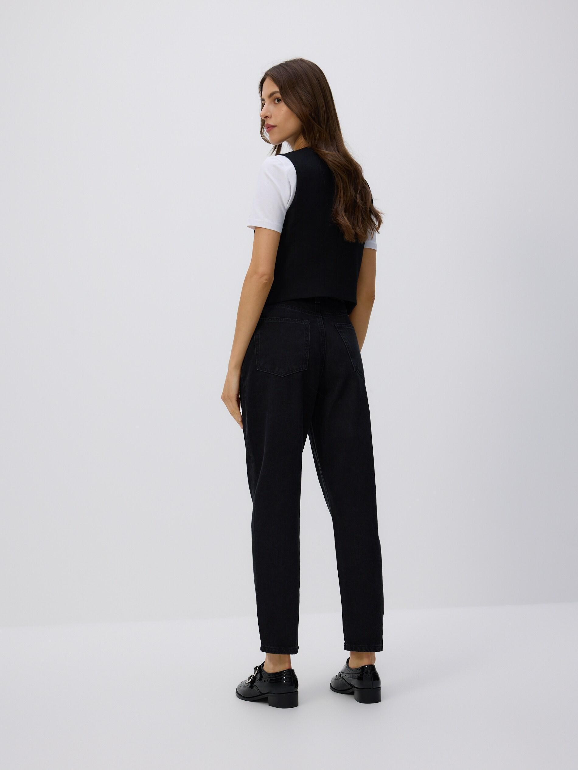 BLACK Mom fit jeans, Black, large image number 4