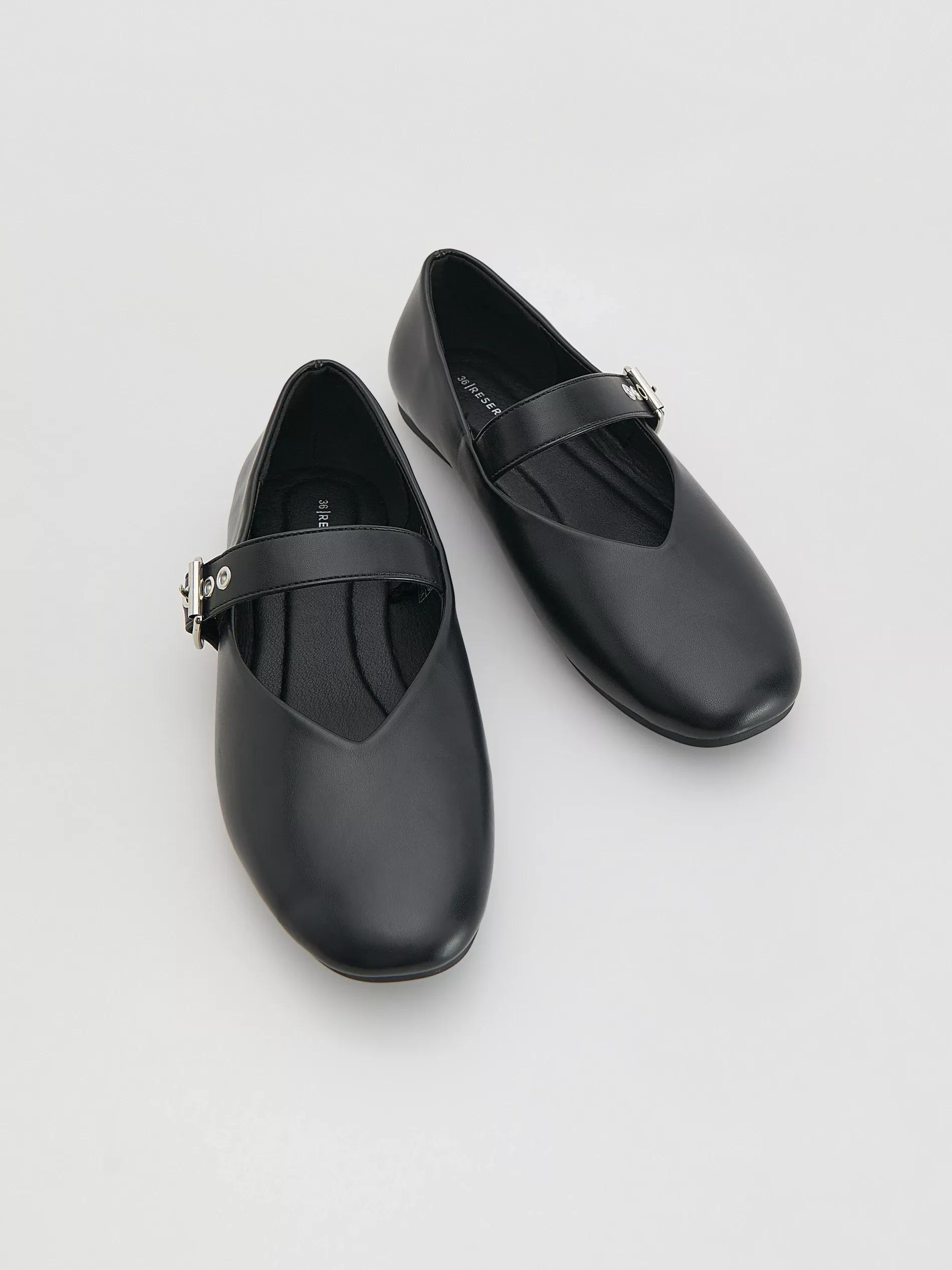 باليرينا جلد صناعي سوداء, Black, medium