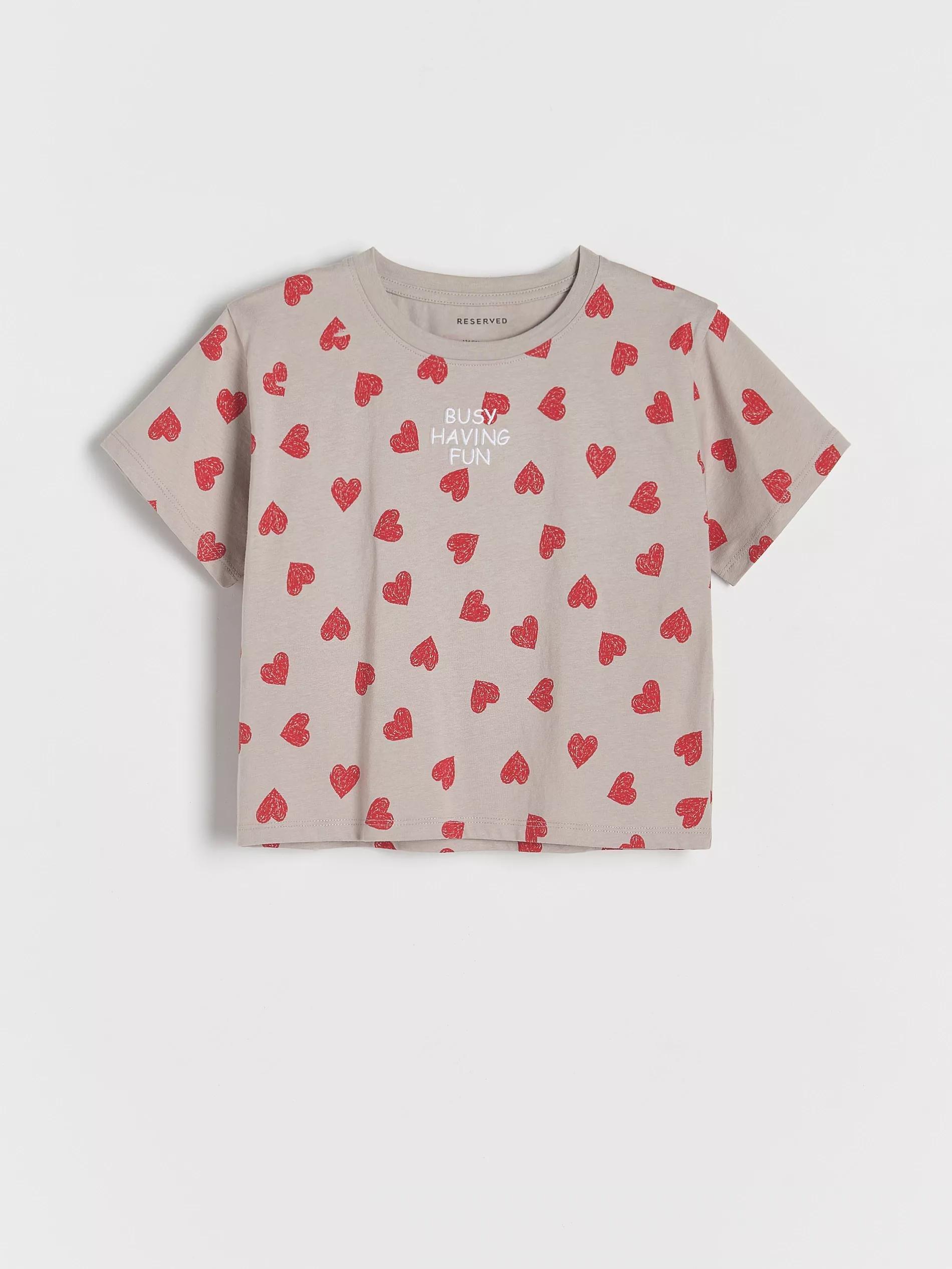 White Printed Cotton T-Shirt, Kids Girls, , large image number 6