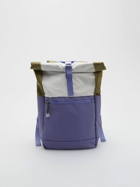 Reserved - Blue Roll-Top Backpack, Kids Girl