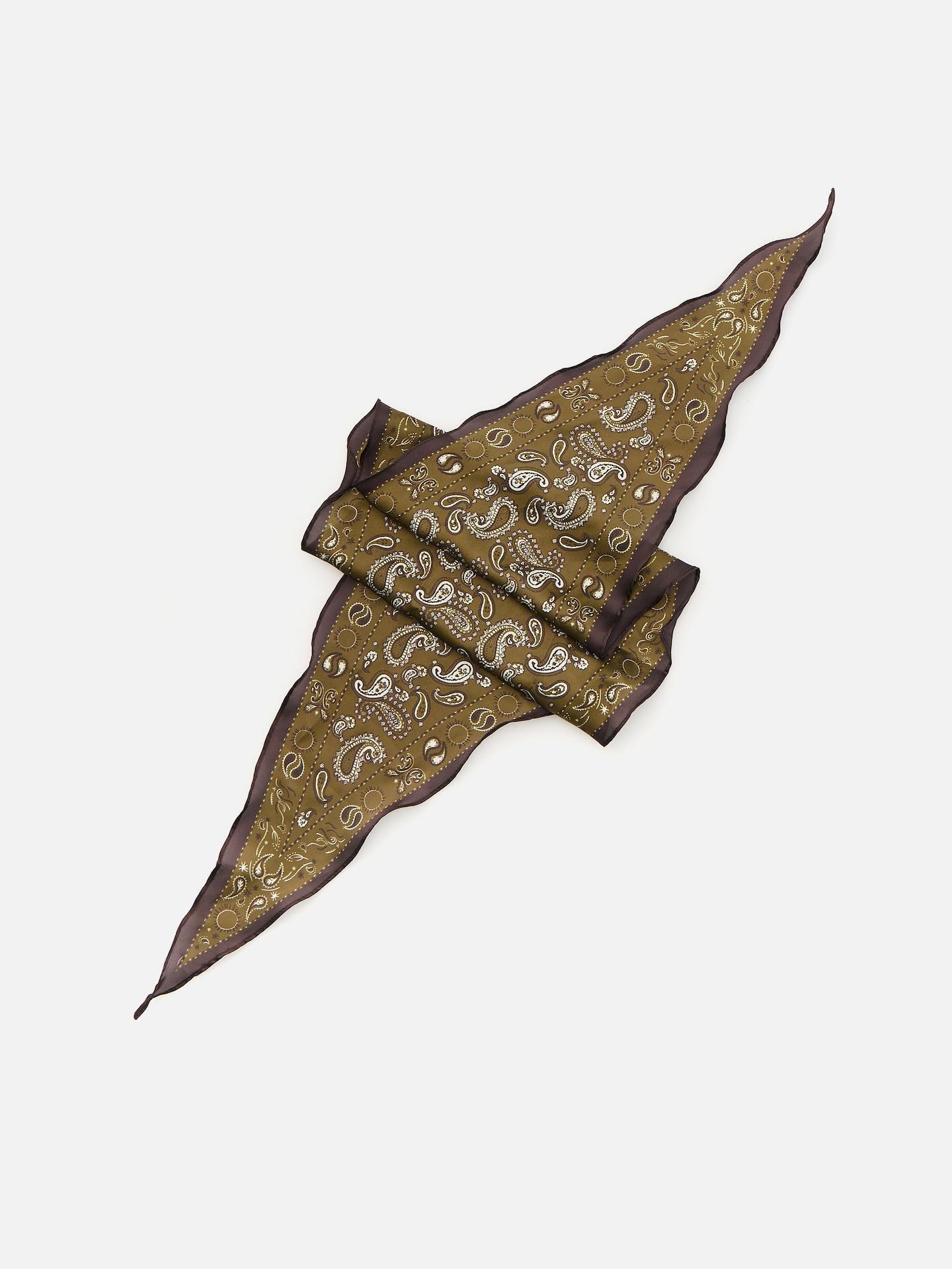 LADIES` SCARF LIGHT OLIVE, Green, large image number 3