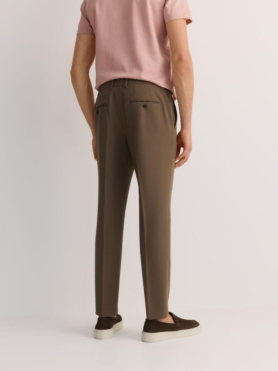 Brown Slim Chino Pants, , large image number 1