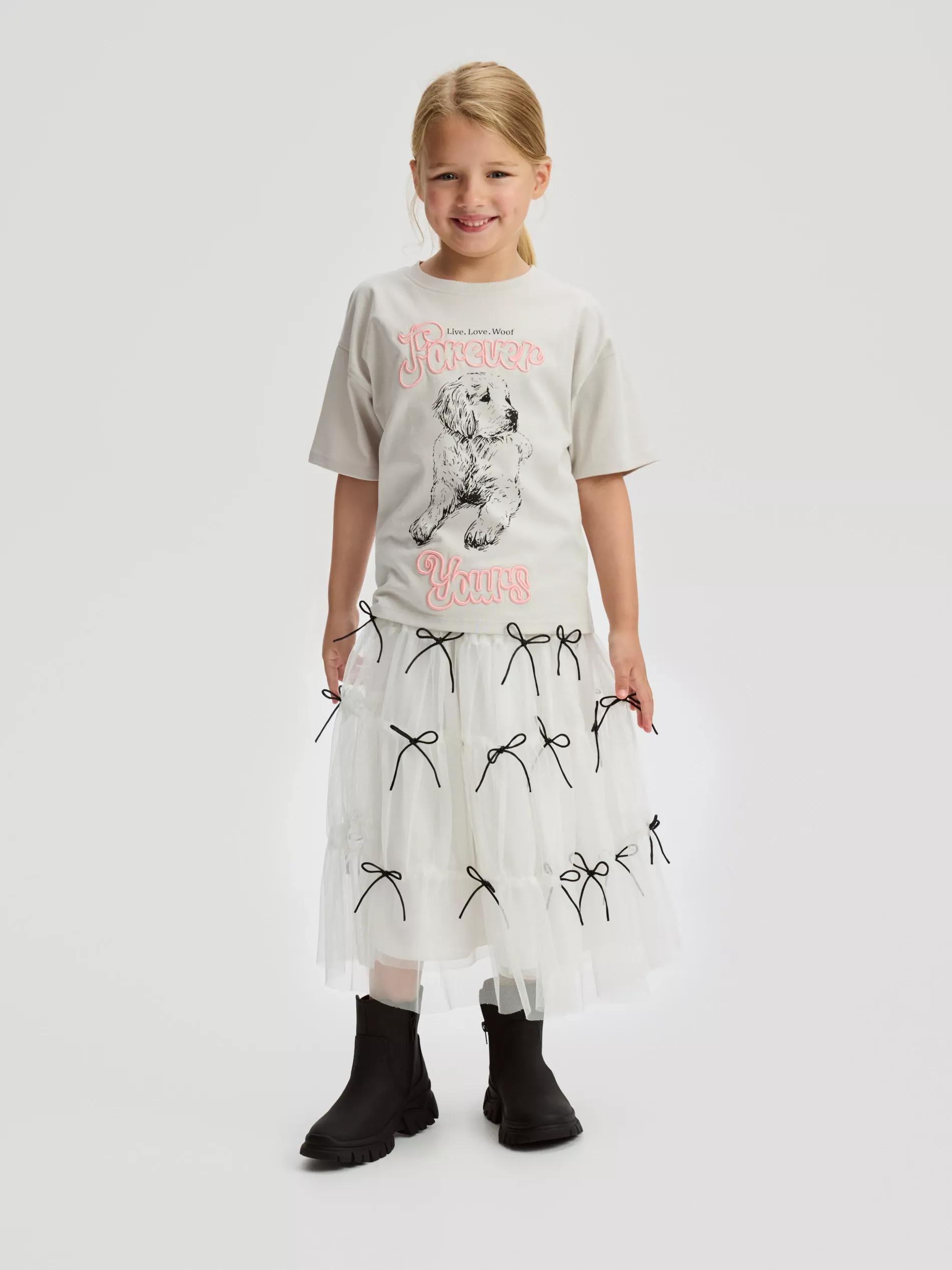 Grey T-Shirt With Embroidered Slogan, Light grey, large image number 3