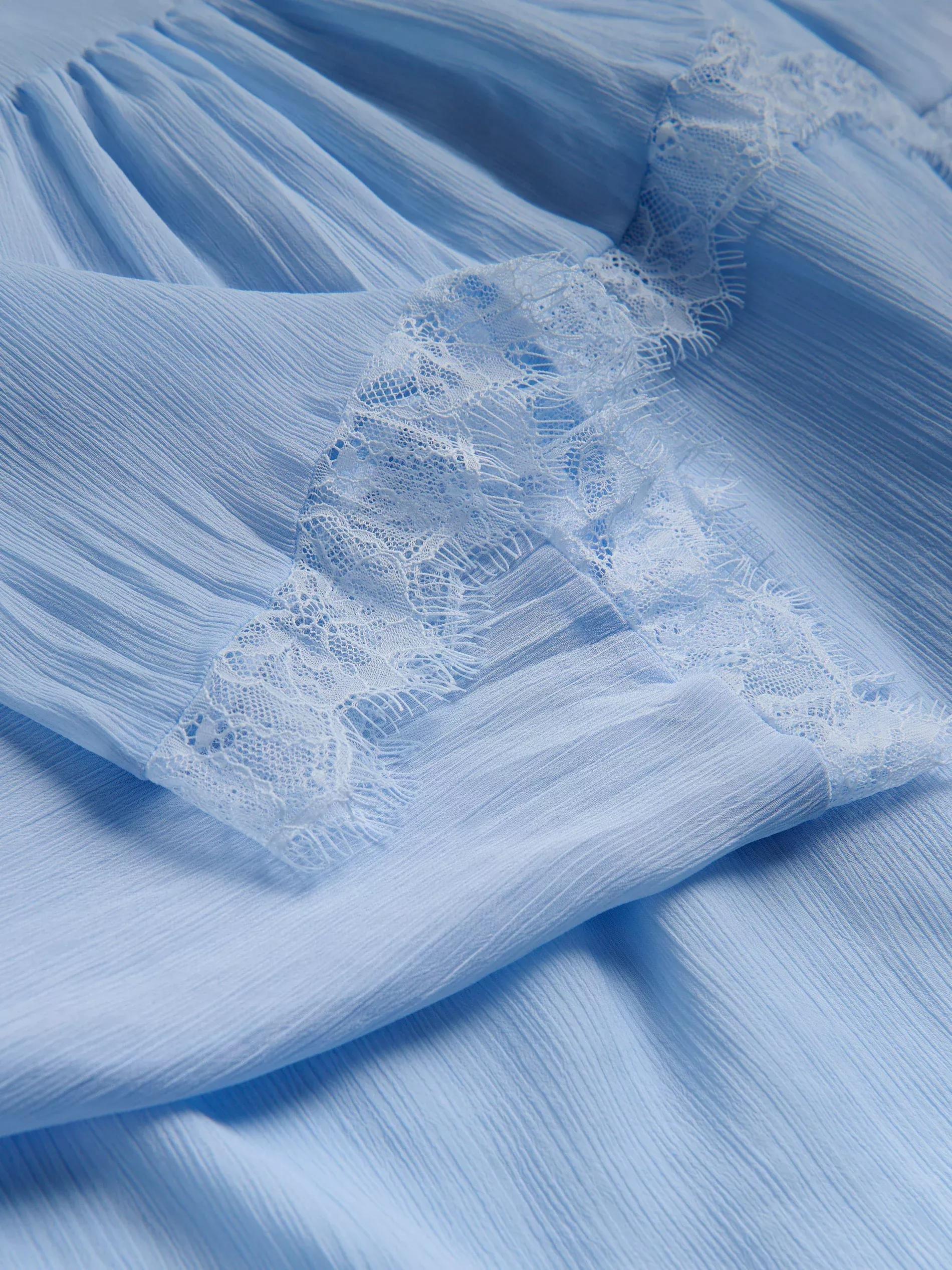 Blue Top With Frills, , large image number 2