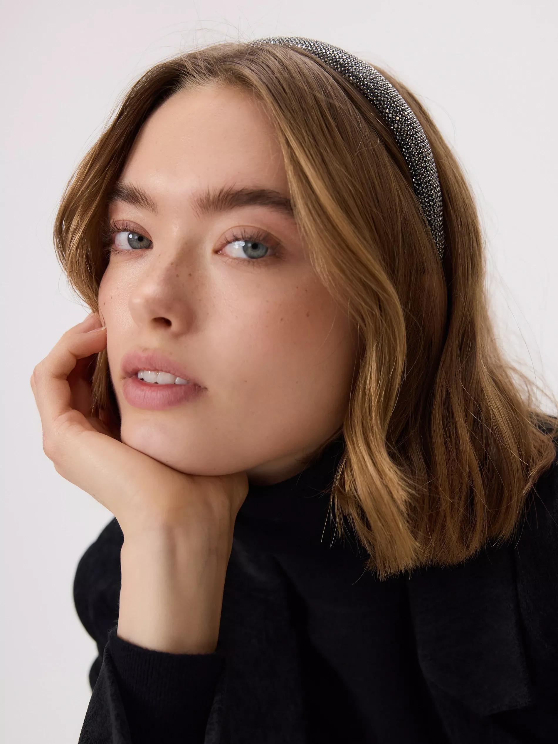 Grey Hairband, Grey, large image number 0