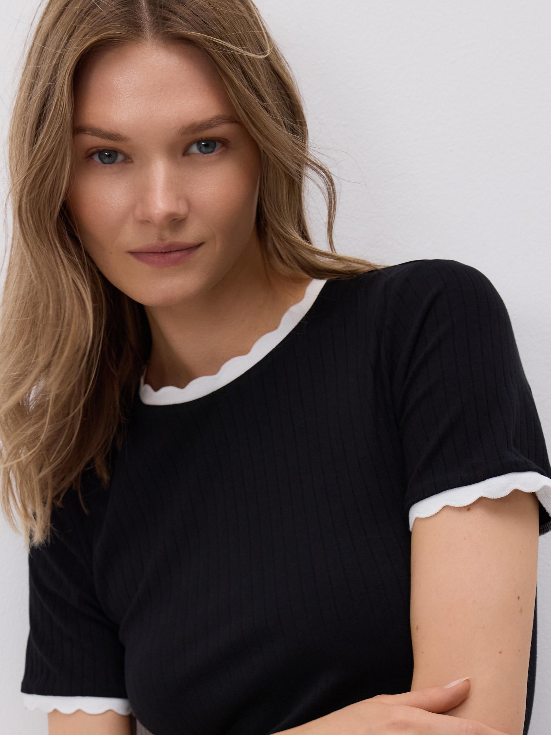 Black Blouse, Black, large image number 1