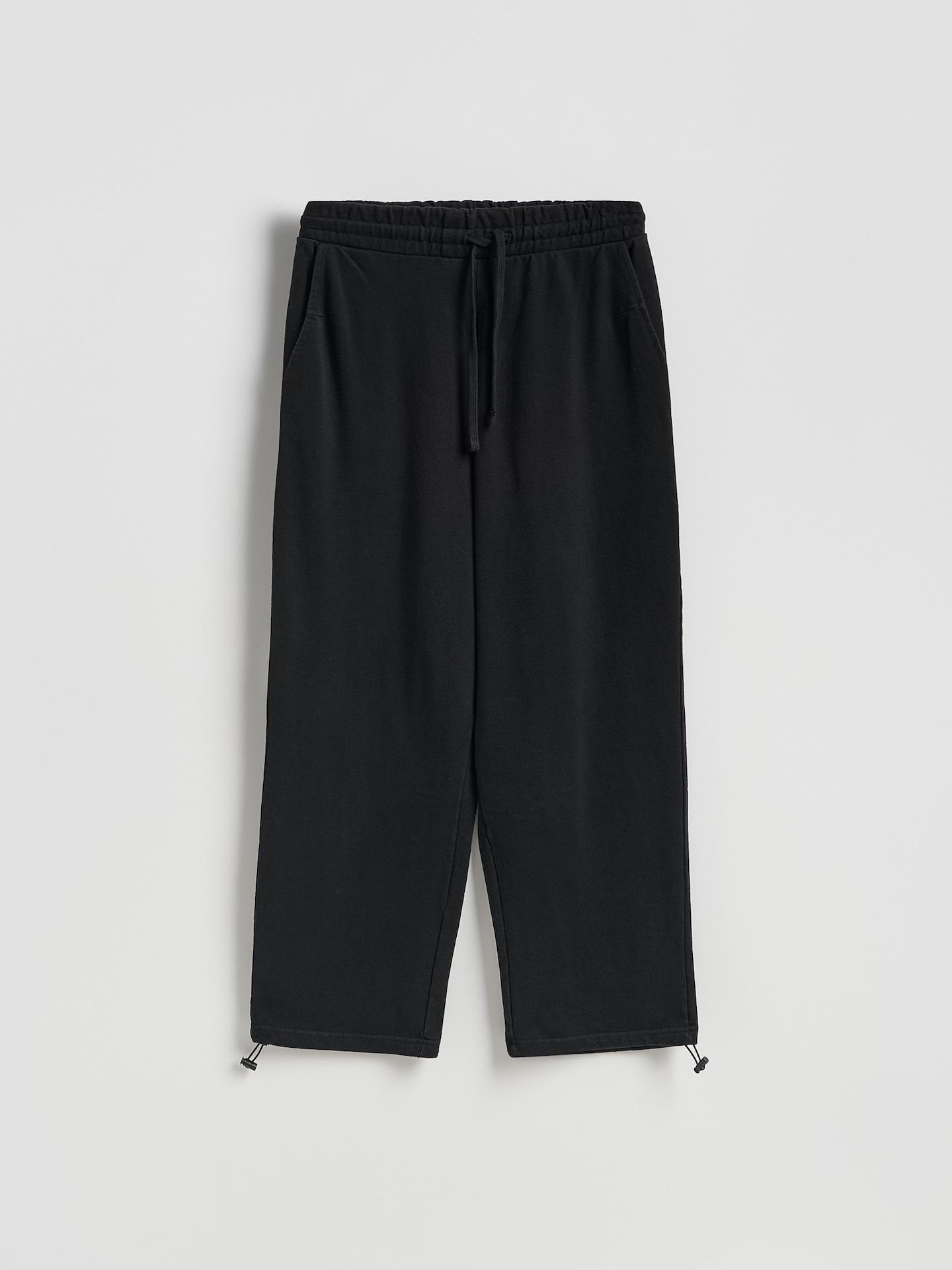 Black Loose Trousers, Black, large image number 3