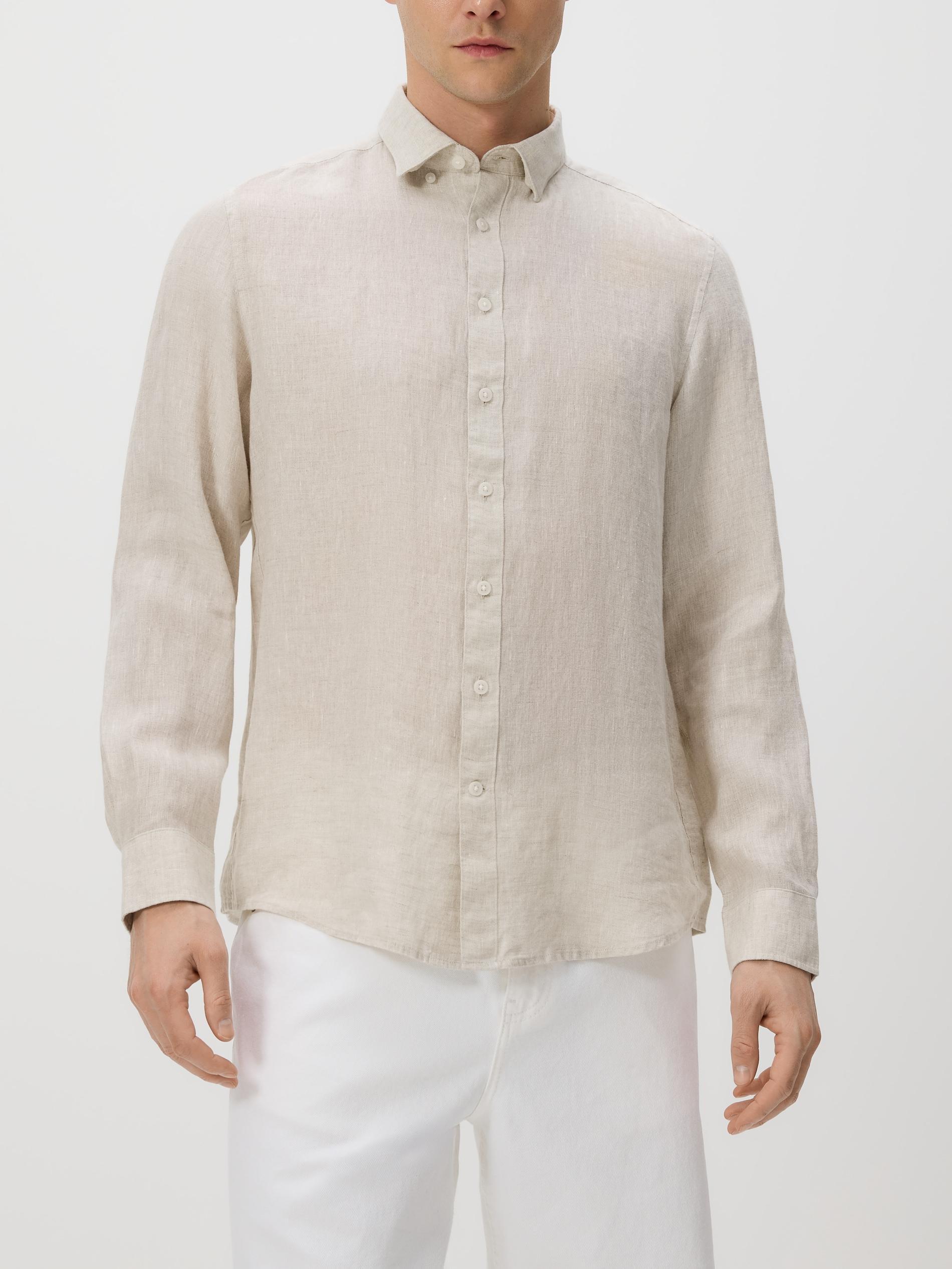 MEN`S SHIRT SAND, Beige, large image number 2