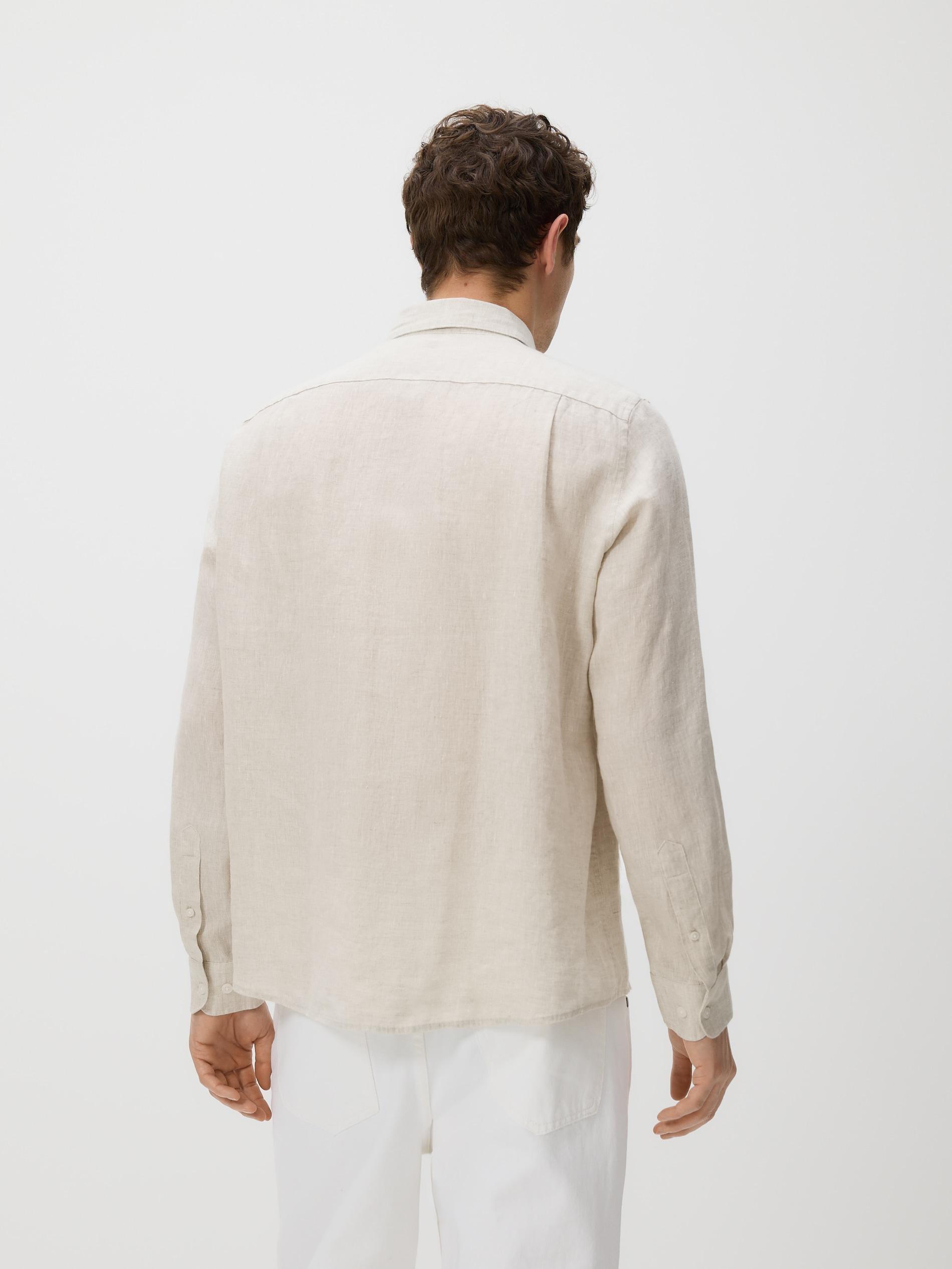 MEN`S SHIRT SAND, Beige, large image number 3