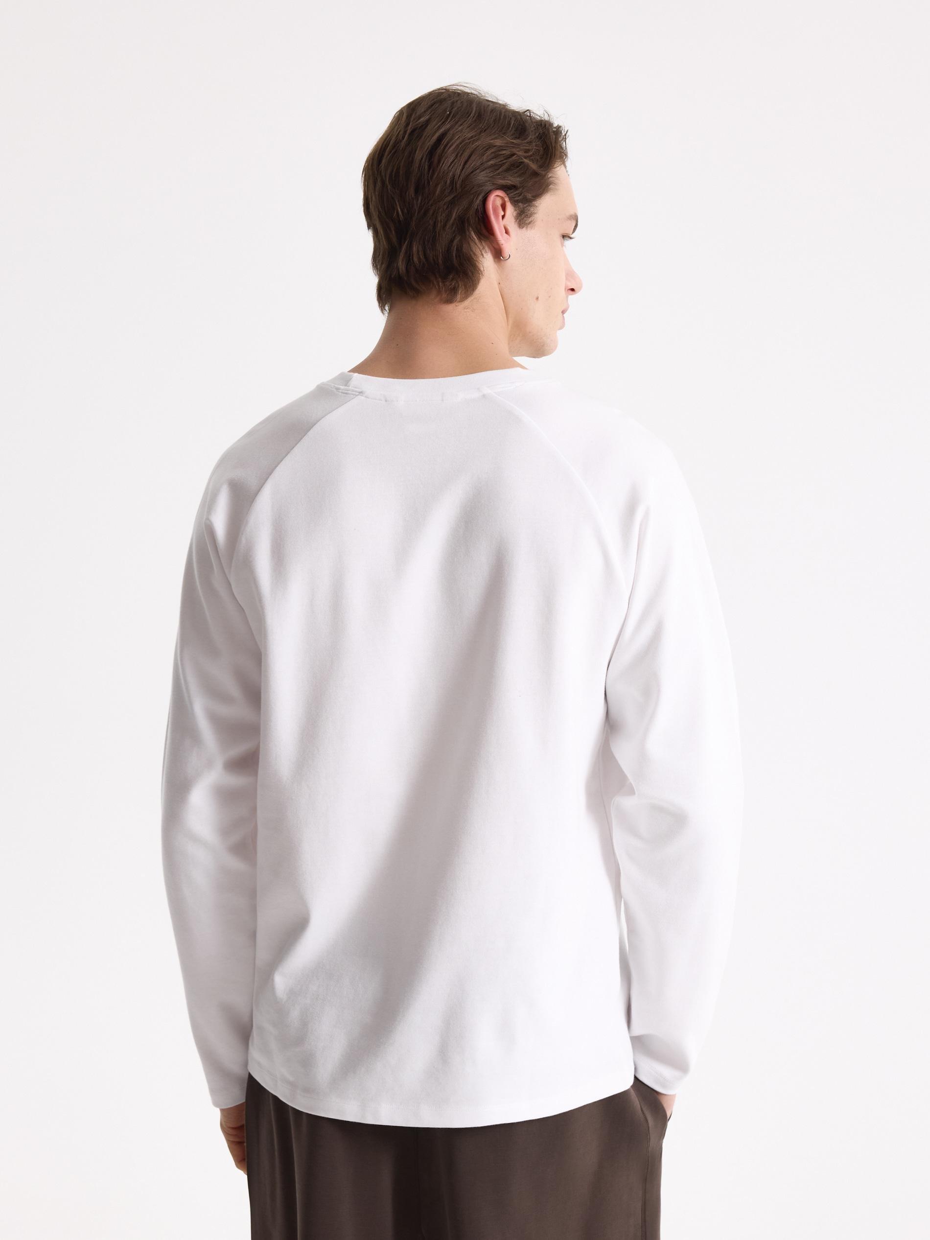 White Super Slim Fit Longsleeve, White, medium