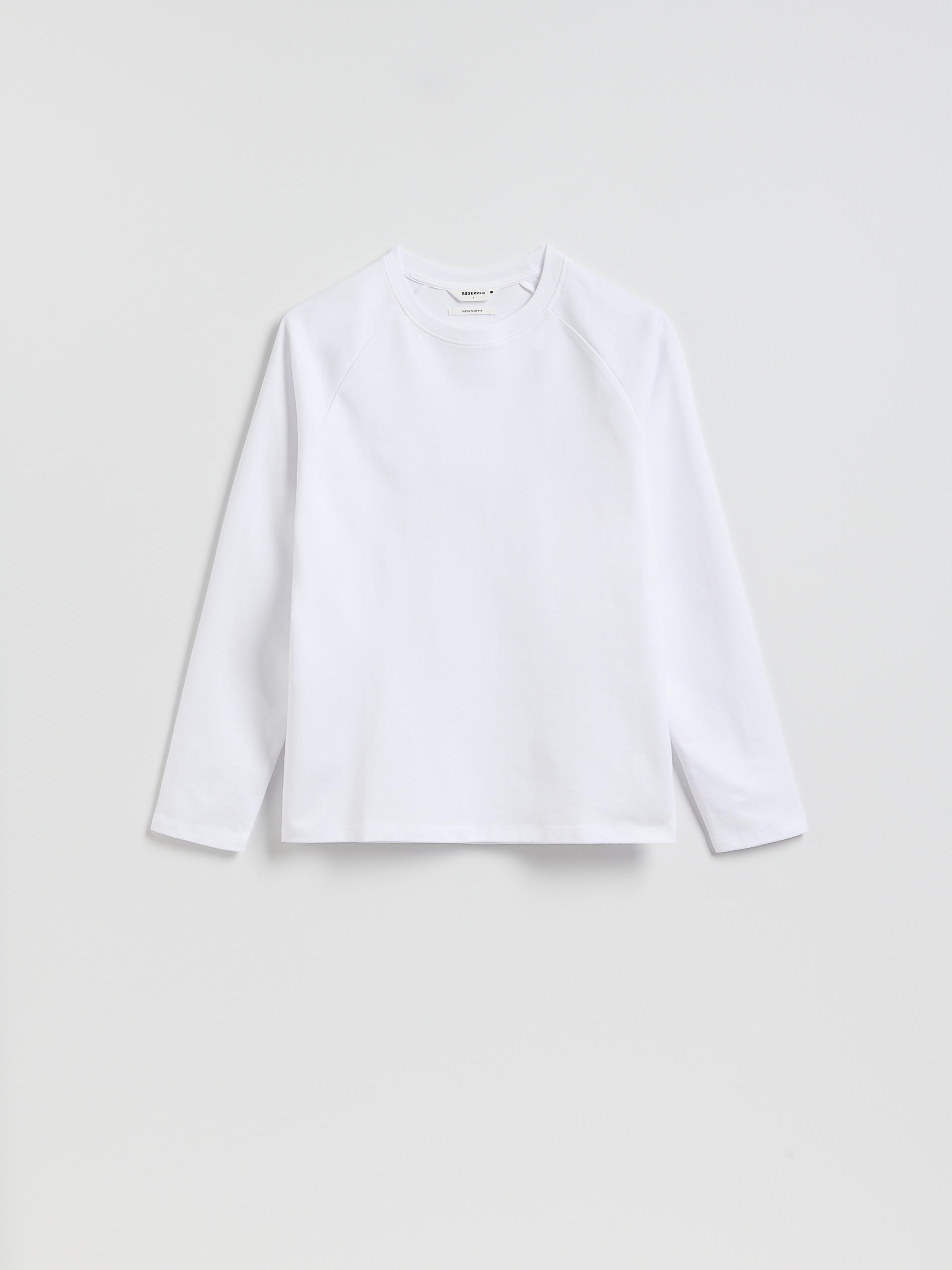 White Super Slim Fit Longsleeve, White, large image number 3
