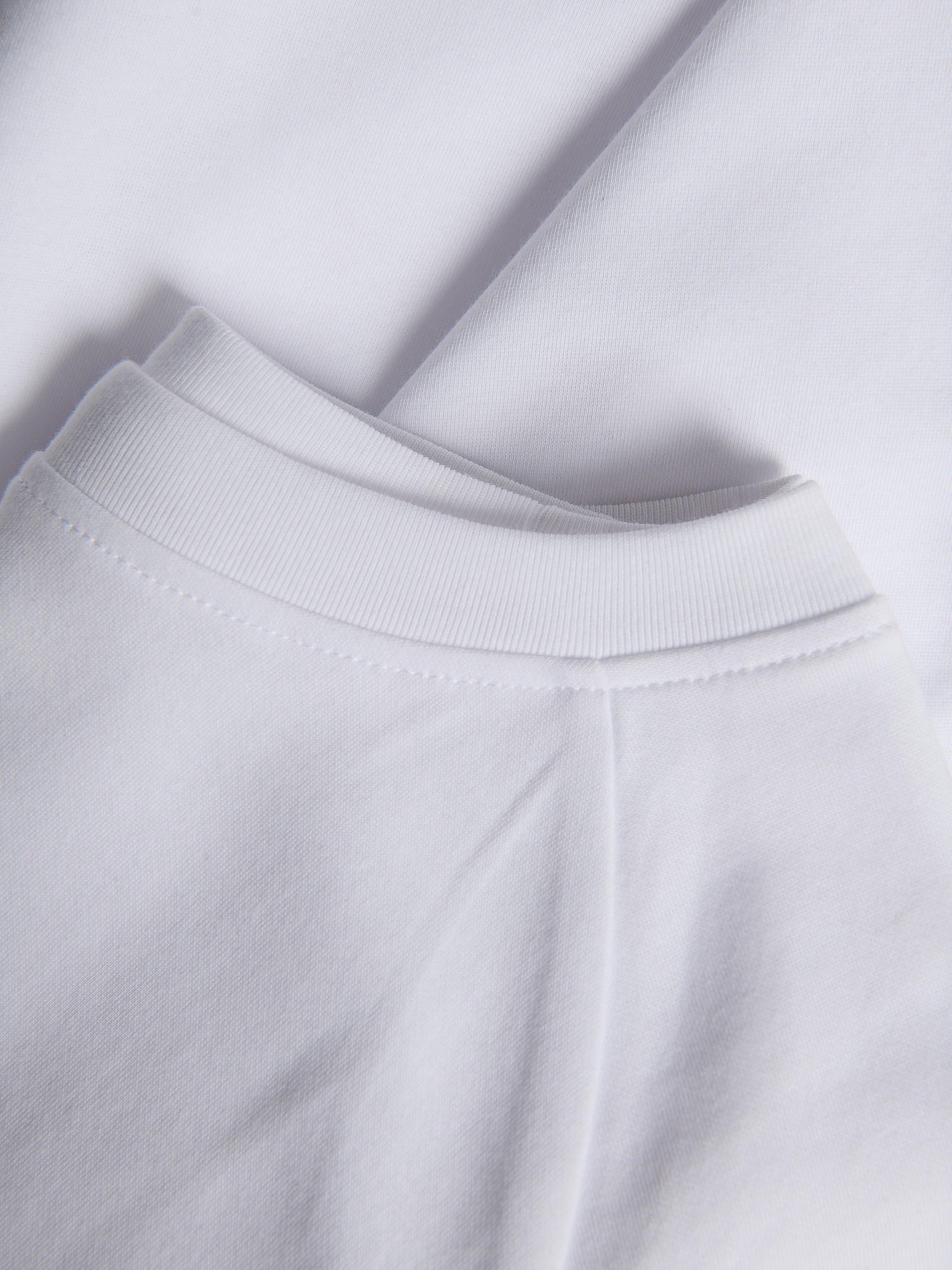 White Super Slim Fit Longsleeve, White, large image number 4
