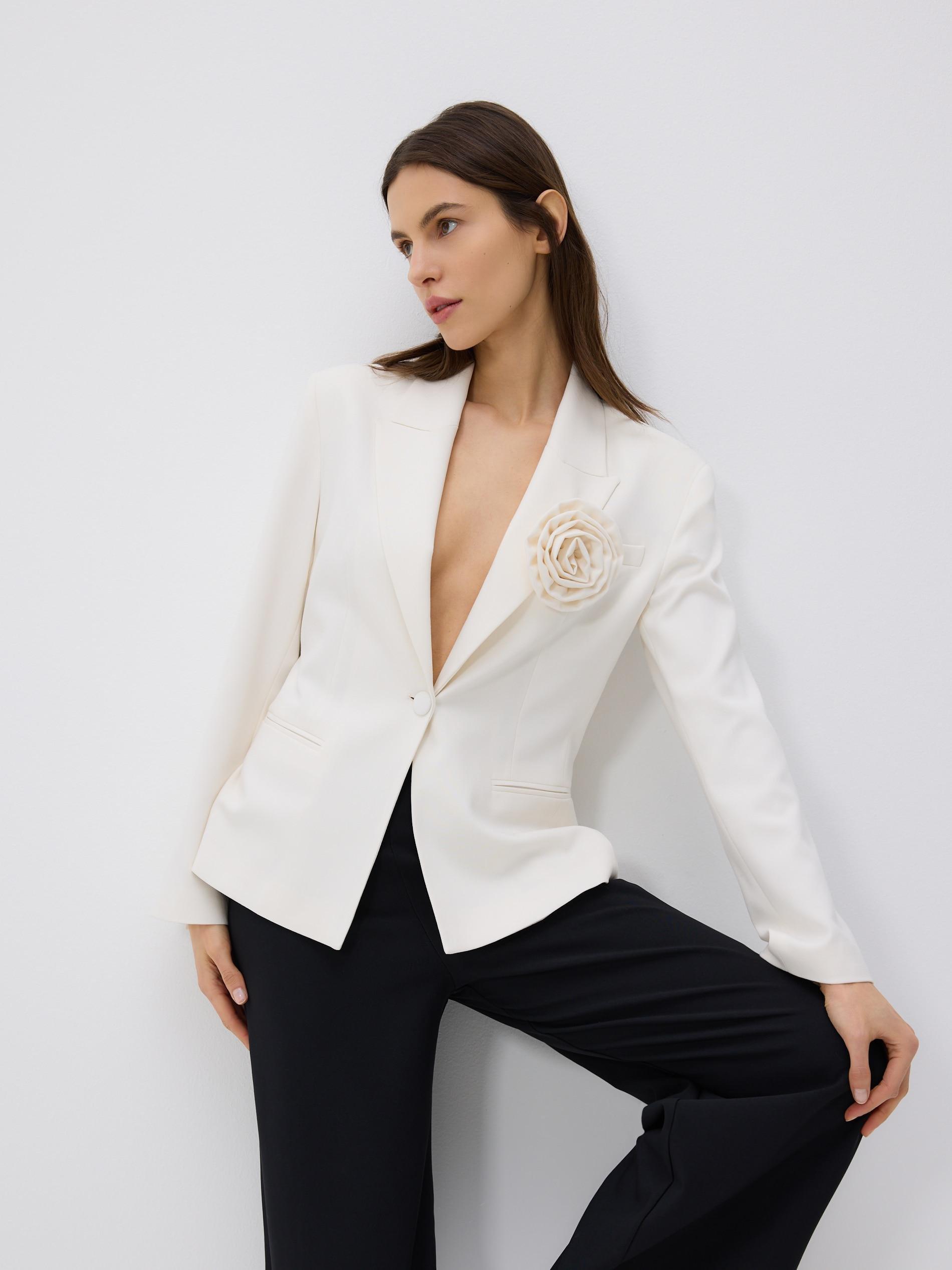 Beige Blazer, Ivory, medium