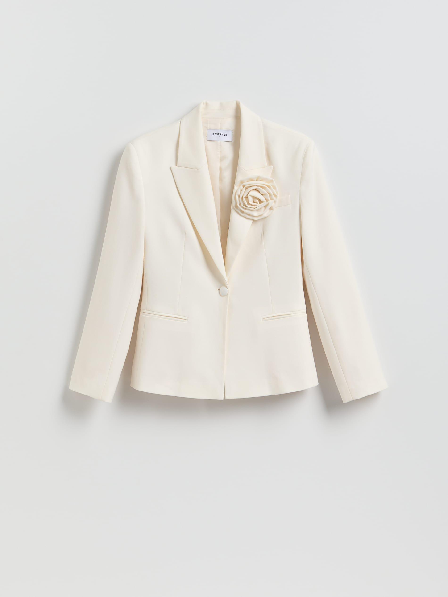 Beige Blazer, Ivory, large image number 4