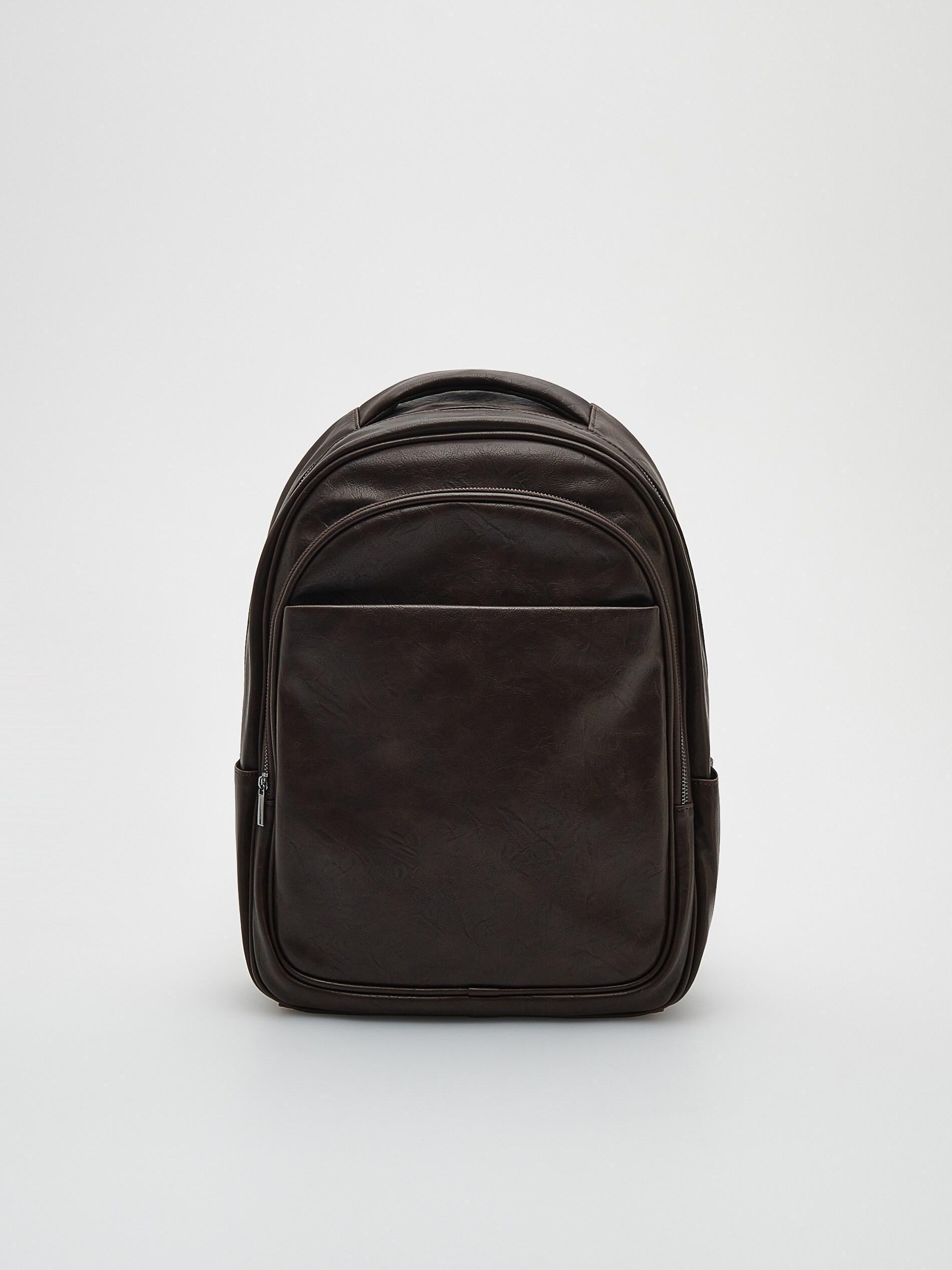 Brown Men Rucksack, , large image number 0