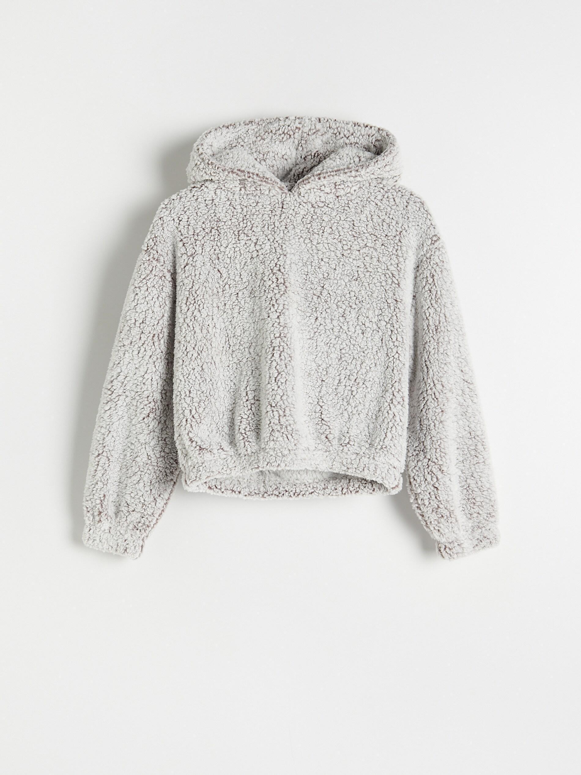 Nude Faux Shearling Hoodie, Women, , large image number 2