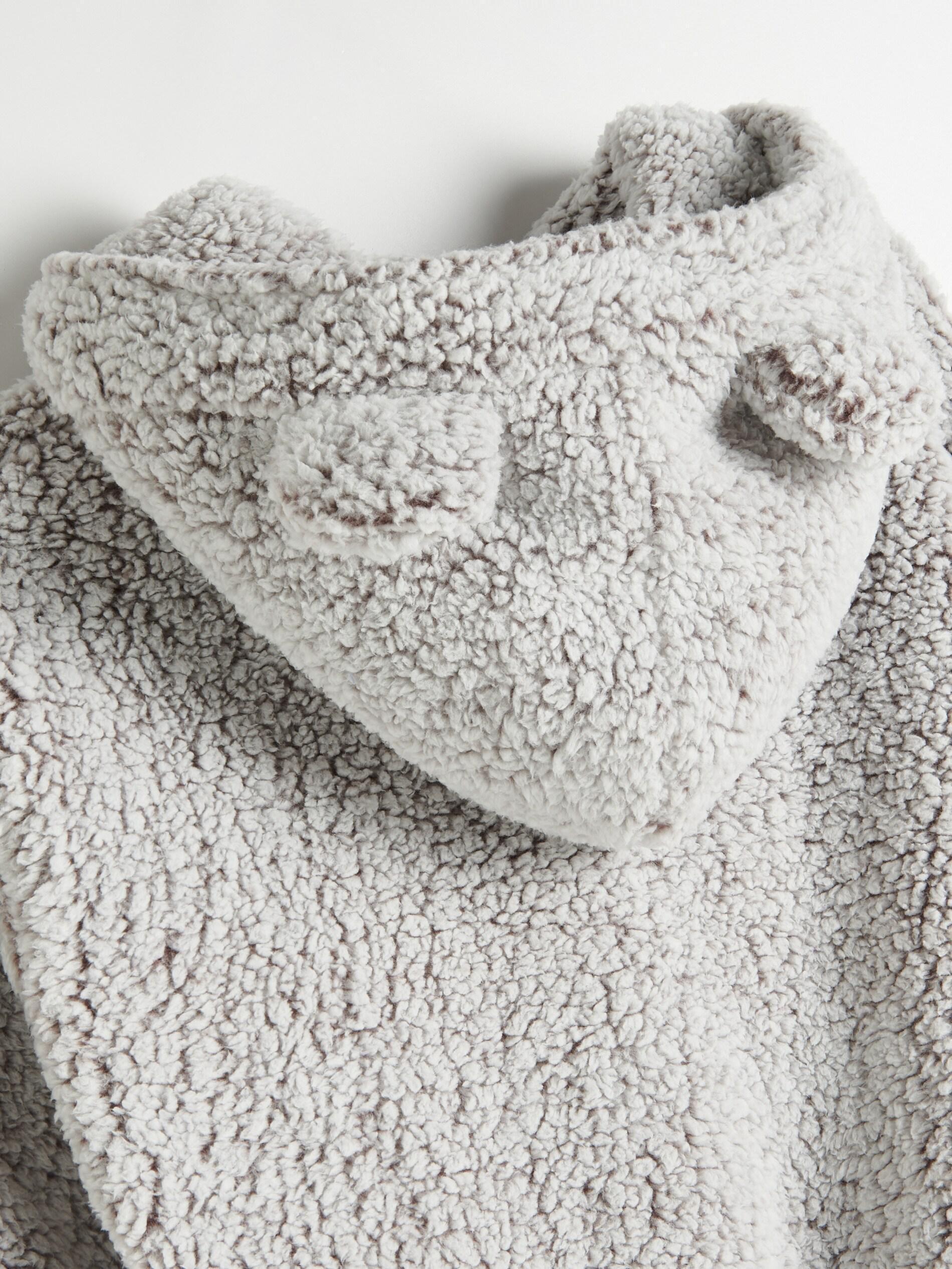 Nude Faux Shearling Hoodie, Women, , large image number 3