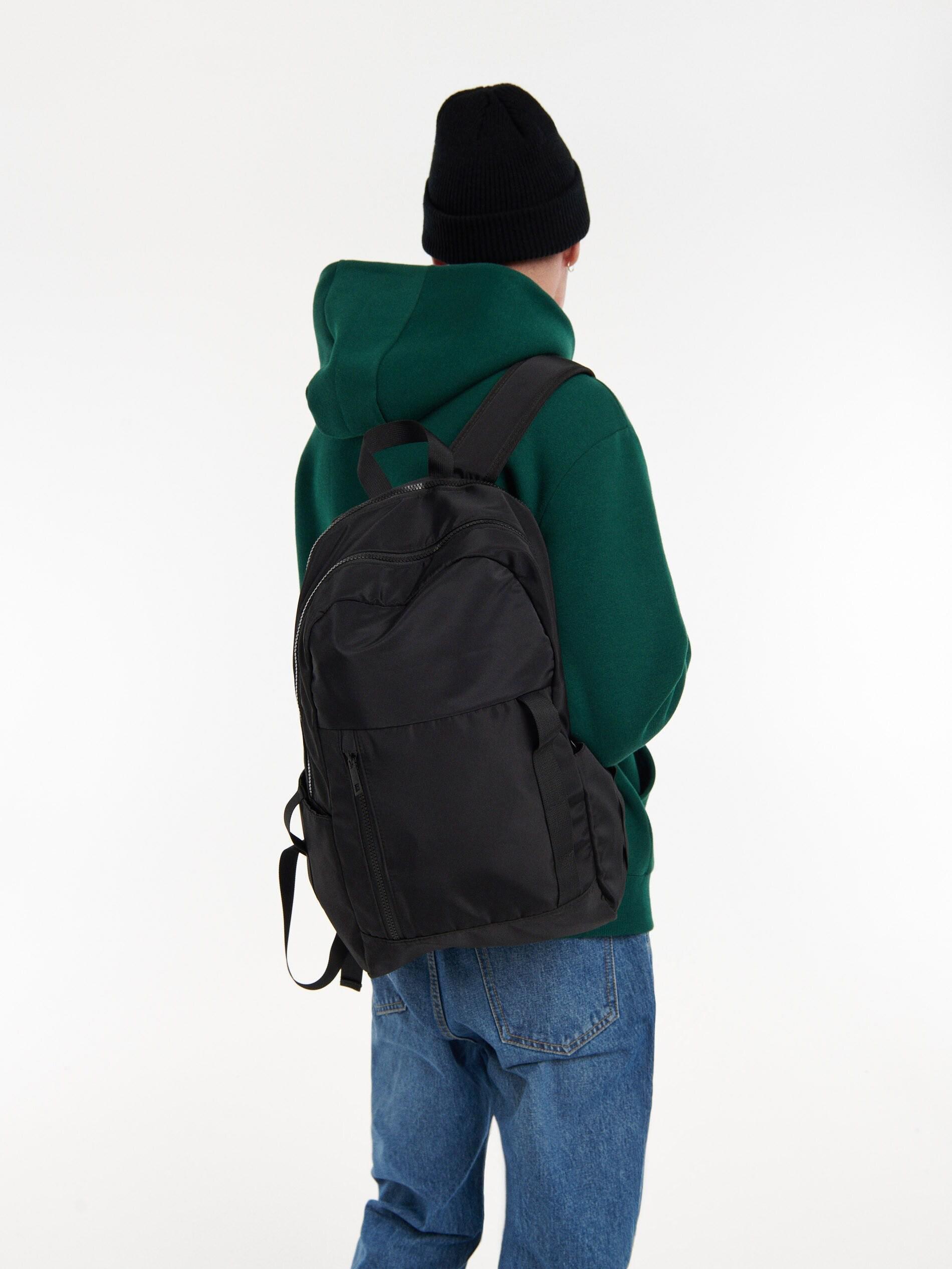 Black Men Rucksack, , large image number 2