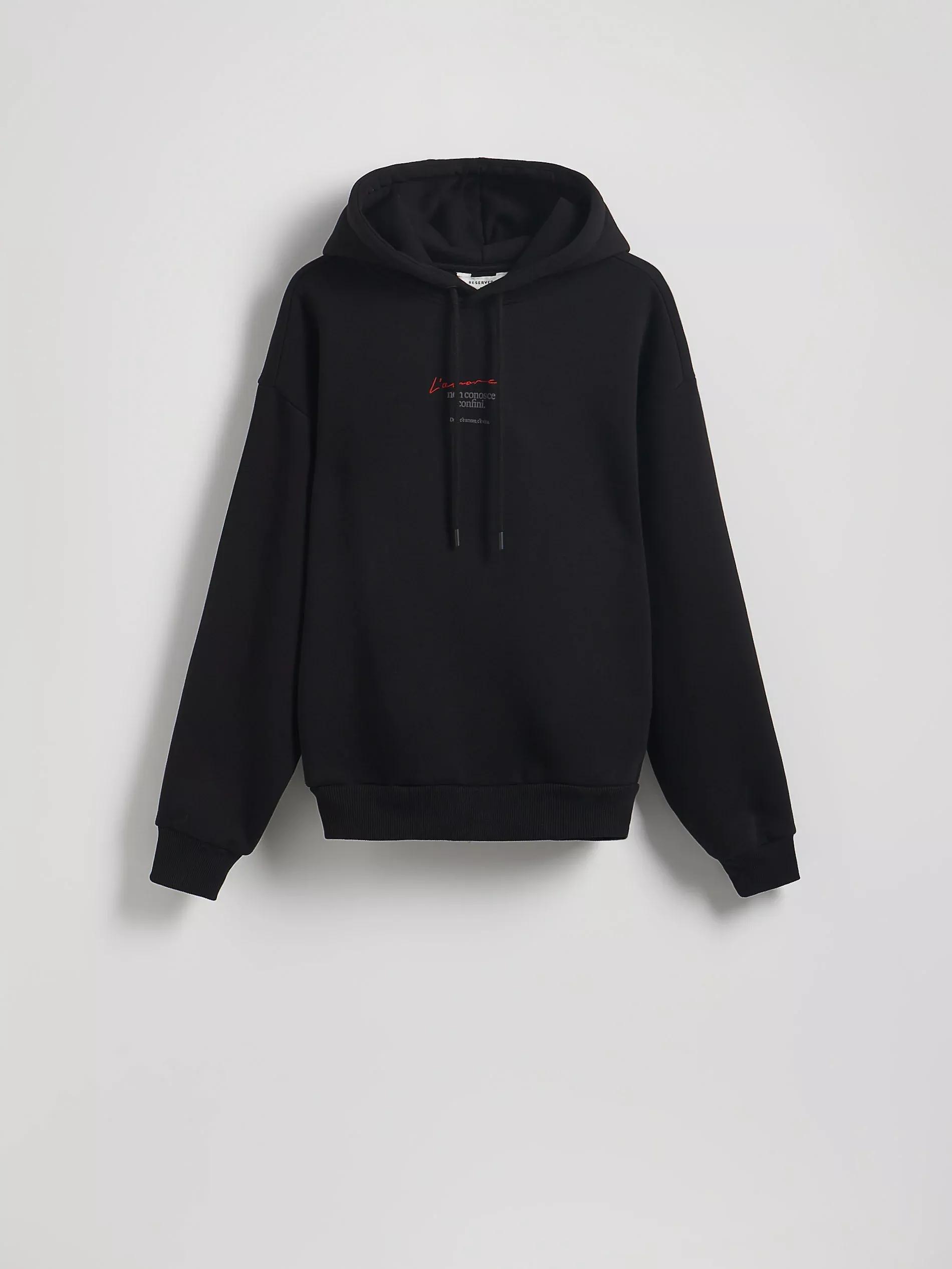 Black Sweatshirt With Patch, , large image number 1