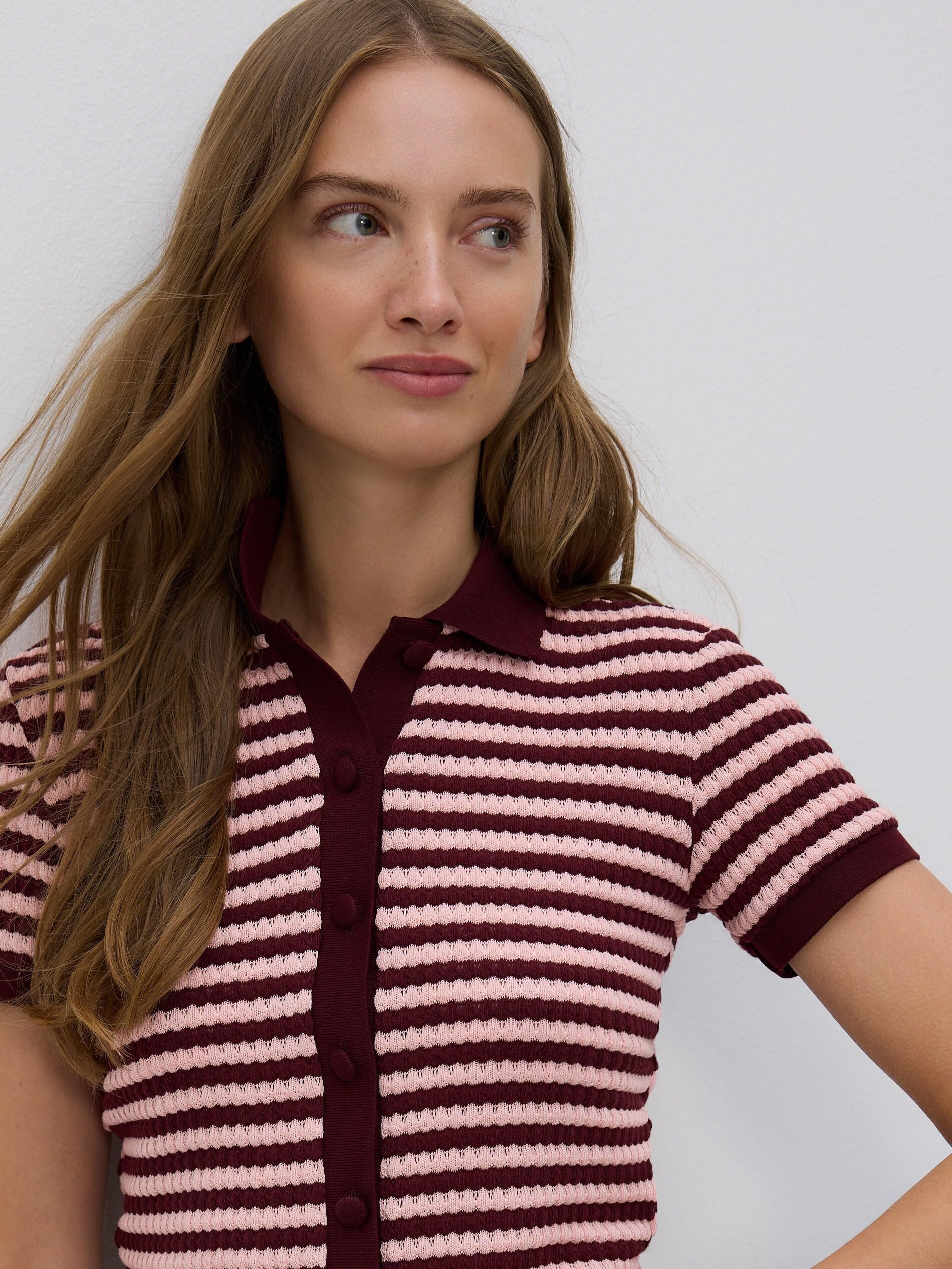 Maroon Blouse, Burgundy, large image number 1